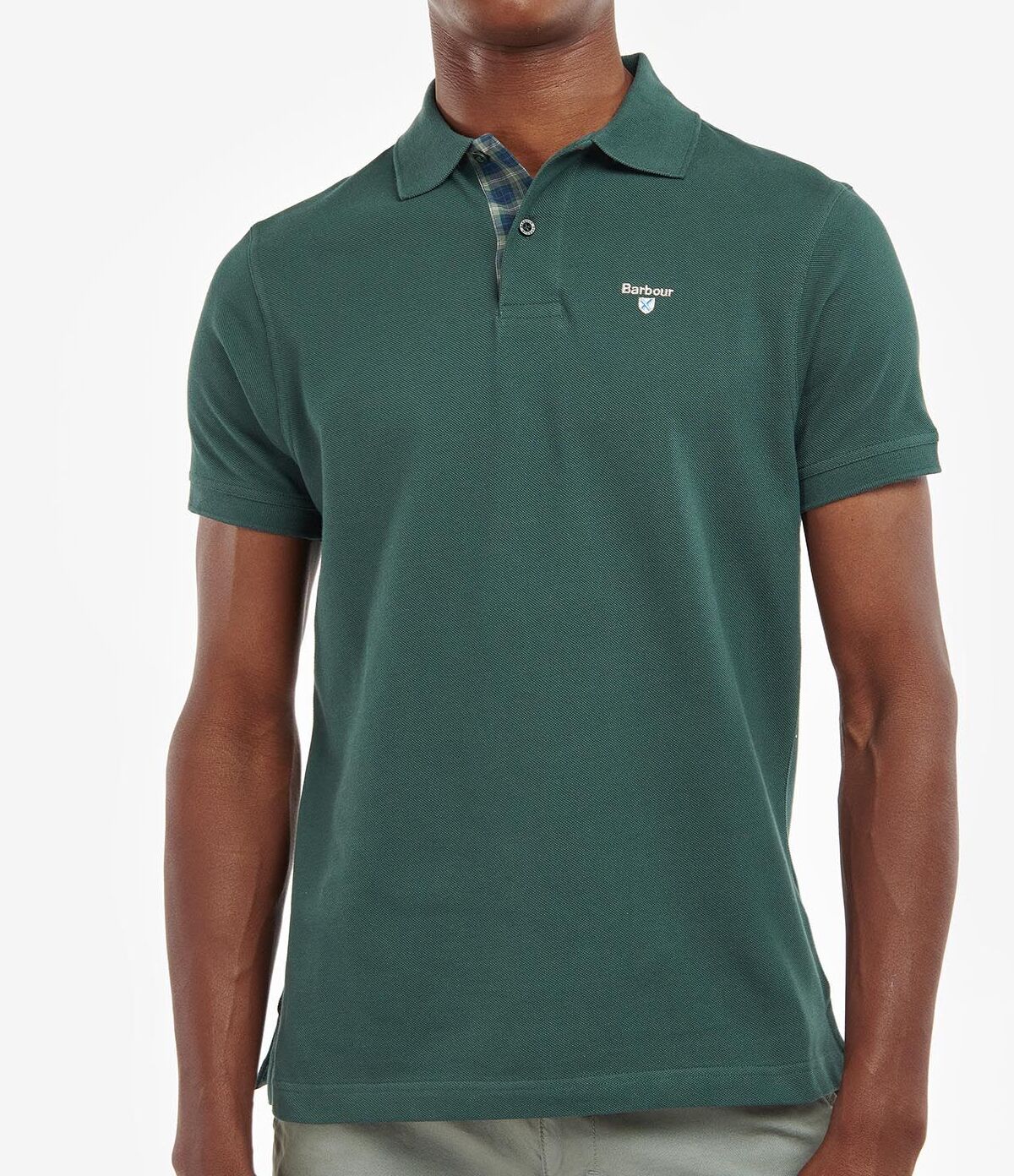 BARBOUR Polo Uomo Tartan Piquet-Green Gables