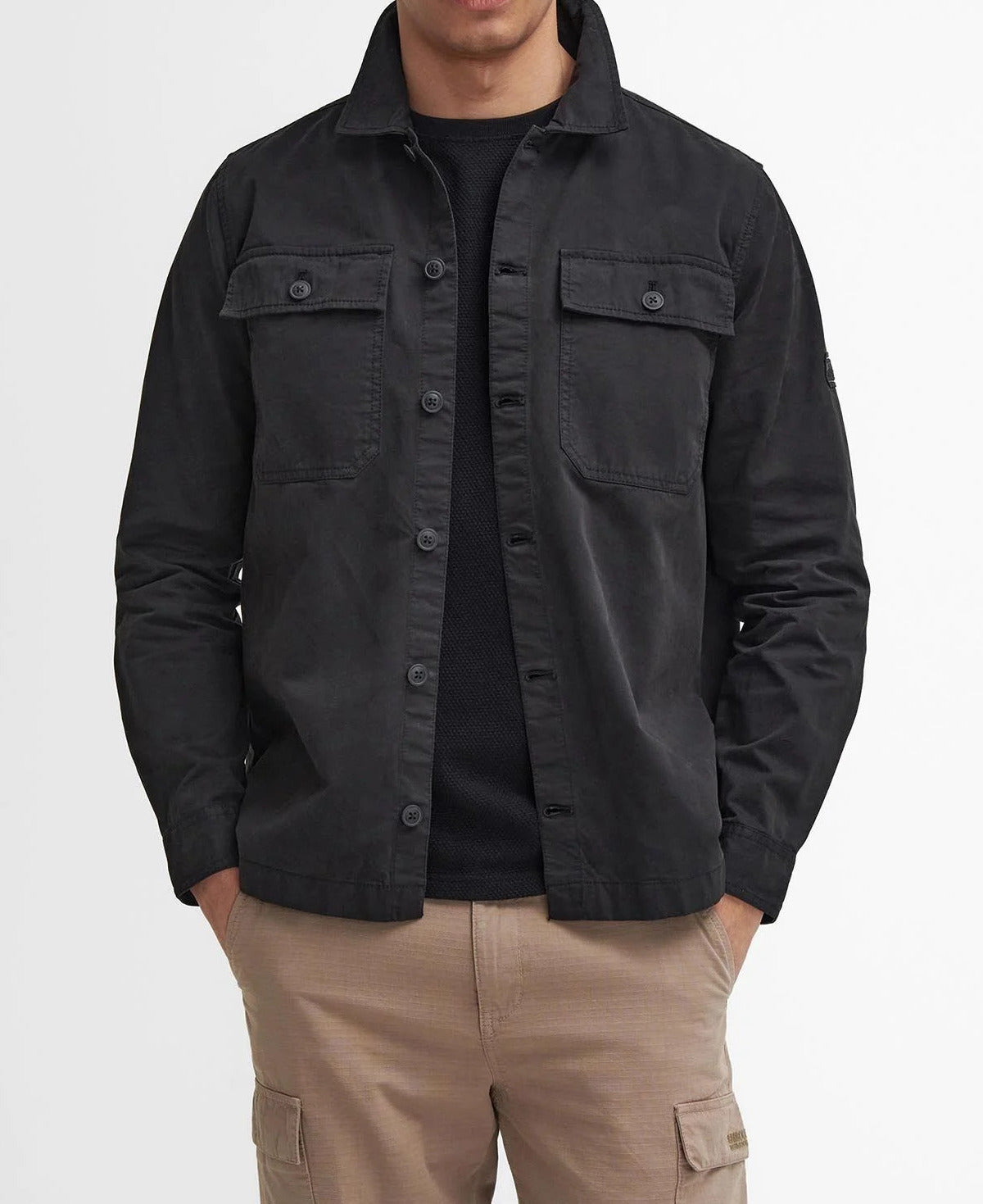 BARBOUR Giubbino Uomo Arlo Overshirt-Classic Black