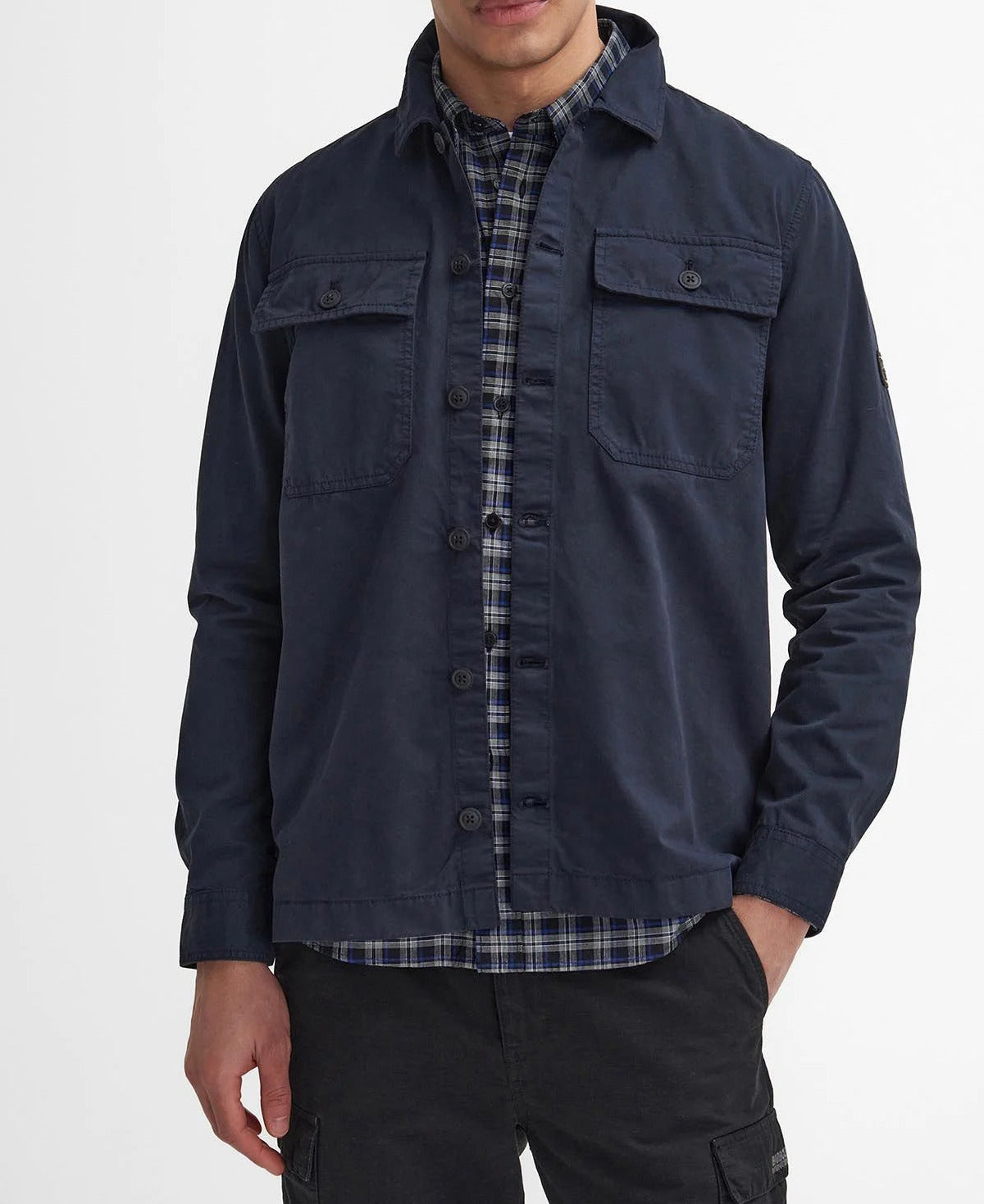 BARBOUR Camicia Uomo Arlo Overshirt-Classic Navy