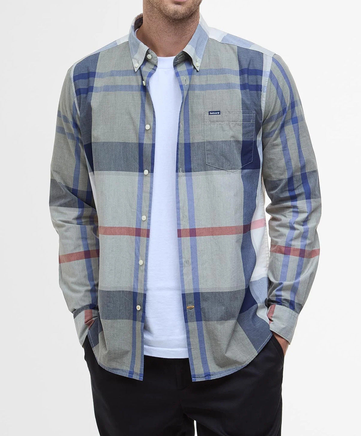 BARBOUR Camicia Uomo Harris Sartoriale-Bleached Pine Tartan