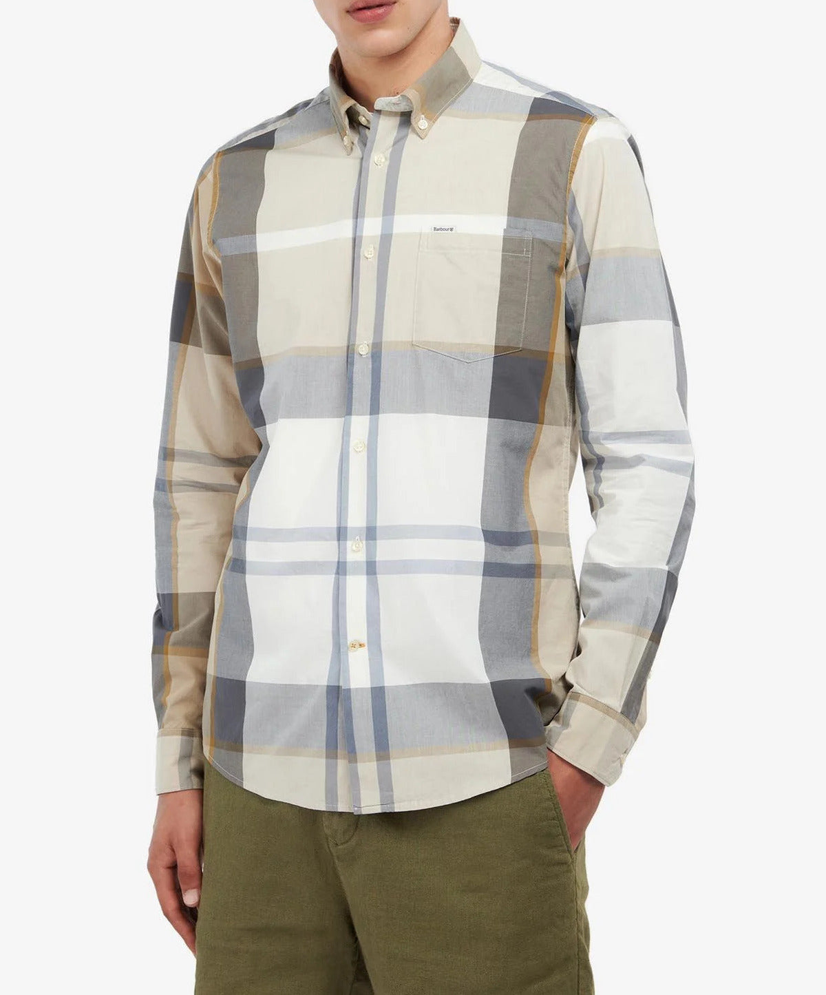 BARBOUR Camicia Uomo Harris Sartoriale-Amble Sand Tartan