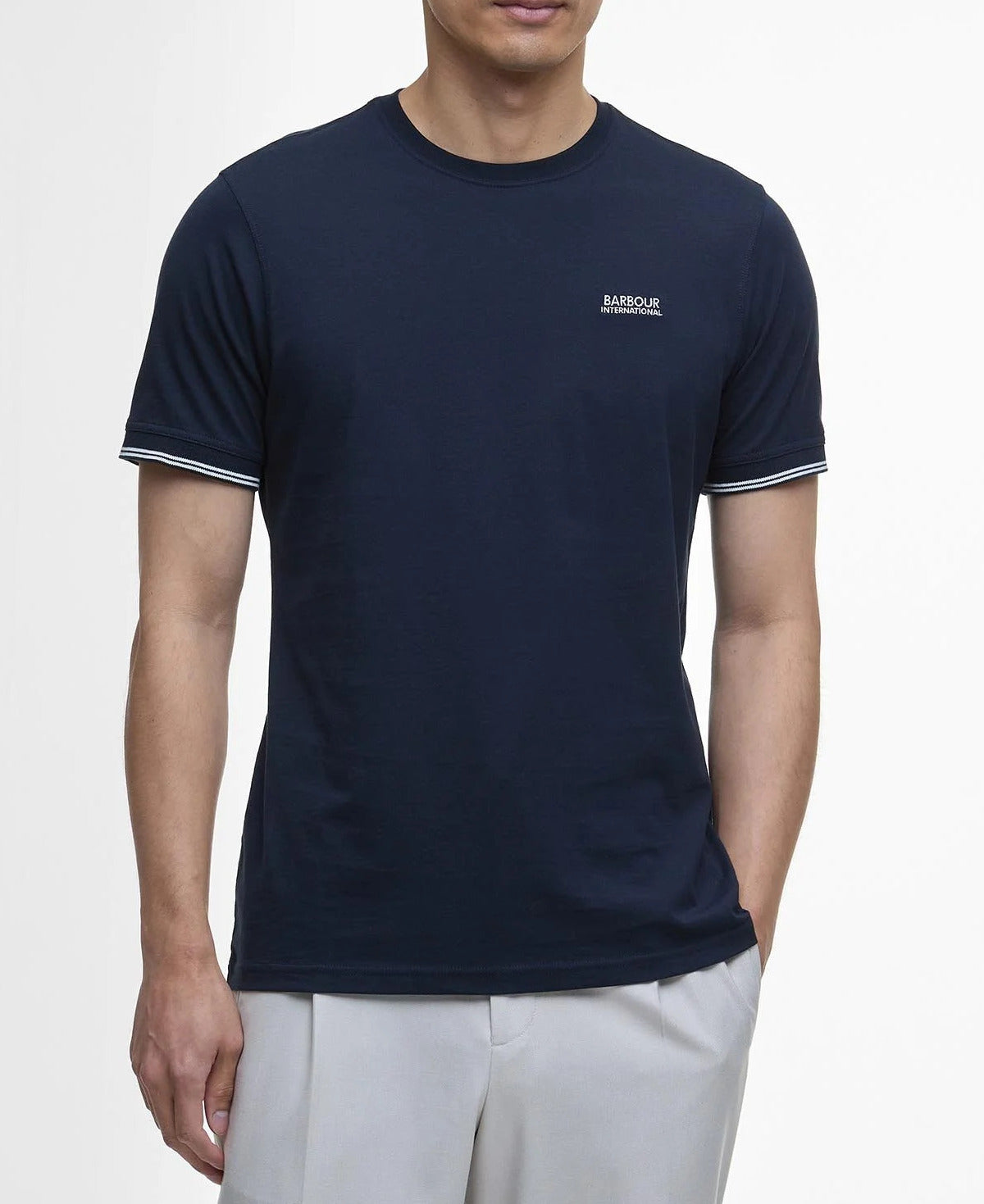 BARBOUR T-Shirt Uomo Philip Tipped-Classic Navy