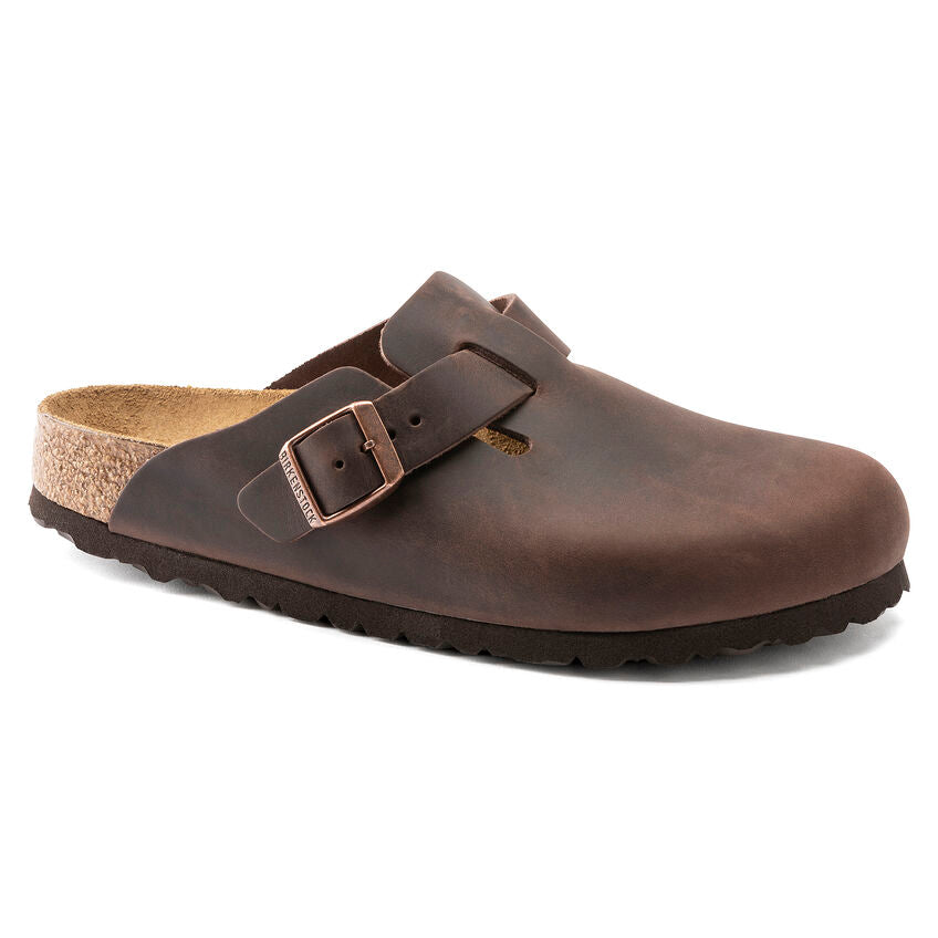 BIRKENSTOCK Ciabatta Unisex Boston Oiled Leather-Habana