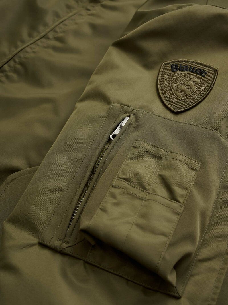 BLAUER Giubbino Uomo Rocky-Verde Militare