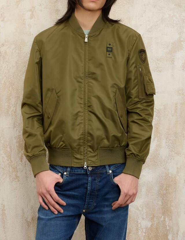 BLAUER Giubbino Uomo Rocky-Verde Militare