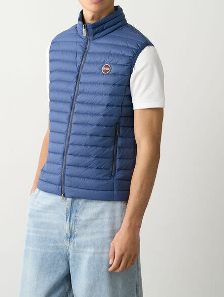 COLMAR Gilet Uomo Trapuntato In Piumino-Dark Blue