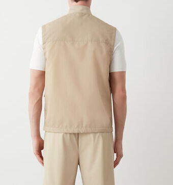 COLMAR Gilet Uomo Canvas-Beige Juta