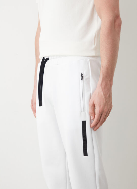 COLMAR Pantalone Uomo Logo Tape-Bianco