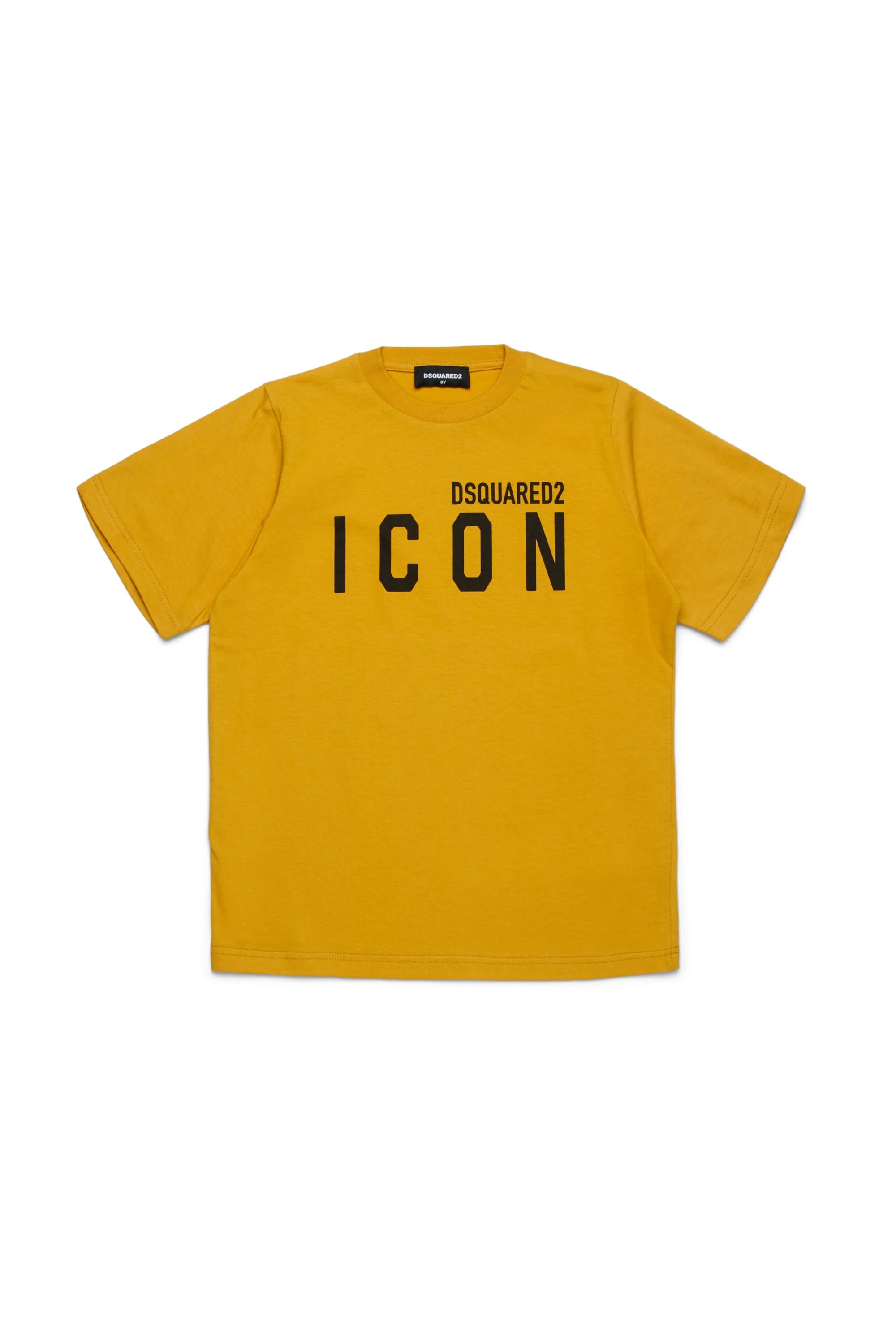 DSQUARED2 T-Shirt Junior Icon-Giallo Mostarda