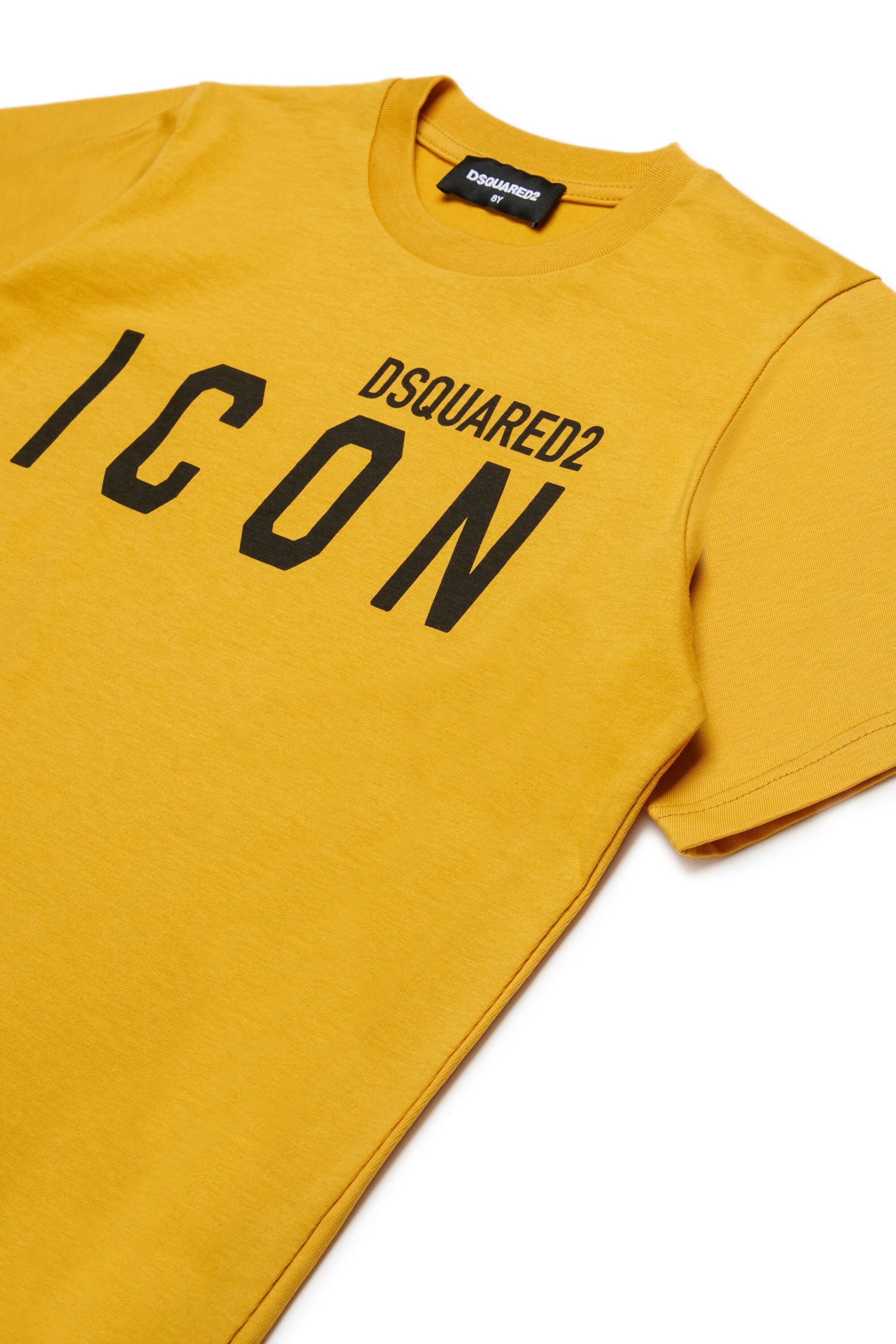 DSQUARED2 T-Shirt Junior Icon-Giallo Mostarda