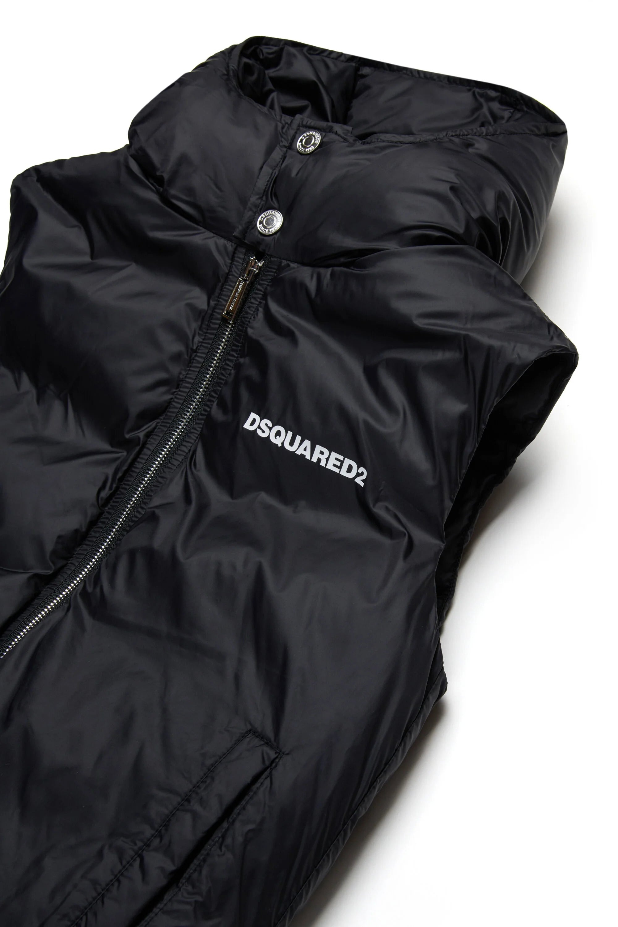 DSQUARED2 Gilet Junior Logo-Nero