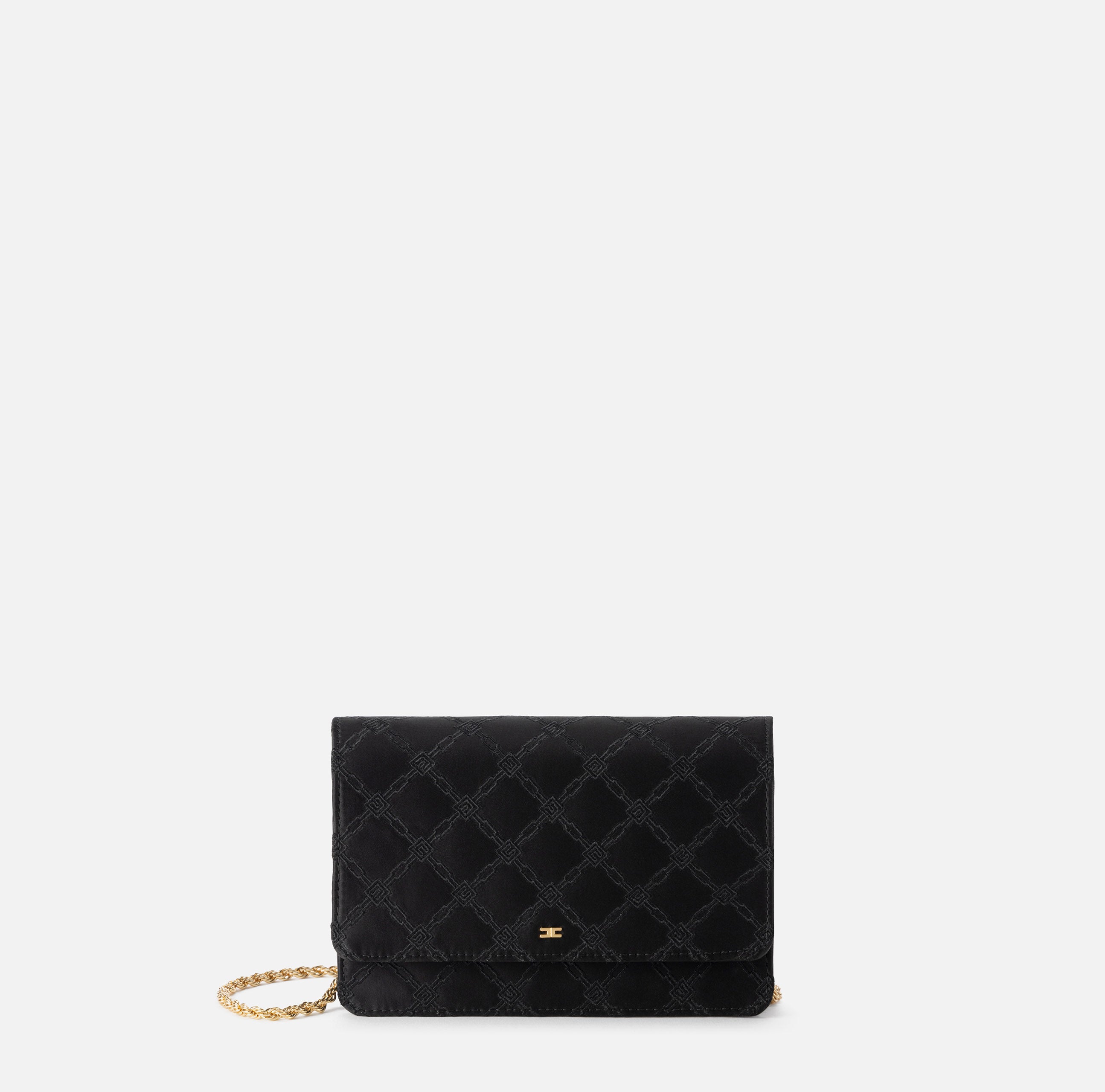 ELISABETTA FRANCHI Borsa Tracolla Piccola Losanghe-Nero