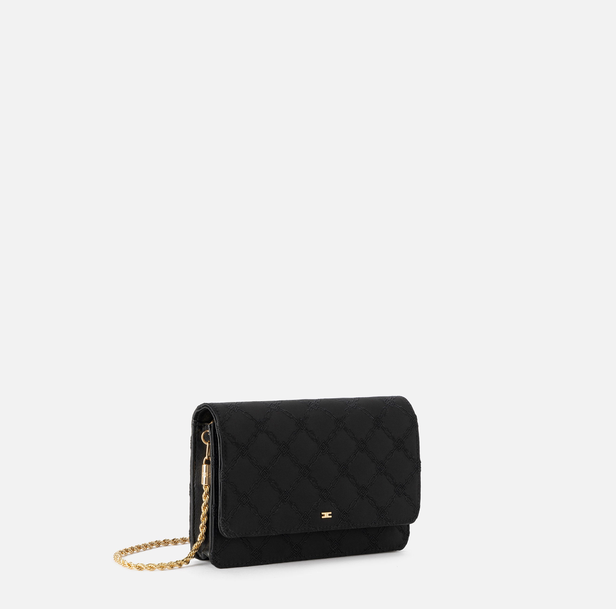 ELISABETTA FRANCHI Borsa Tracolla Piccola Losanghe-Nero