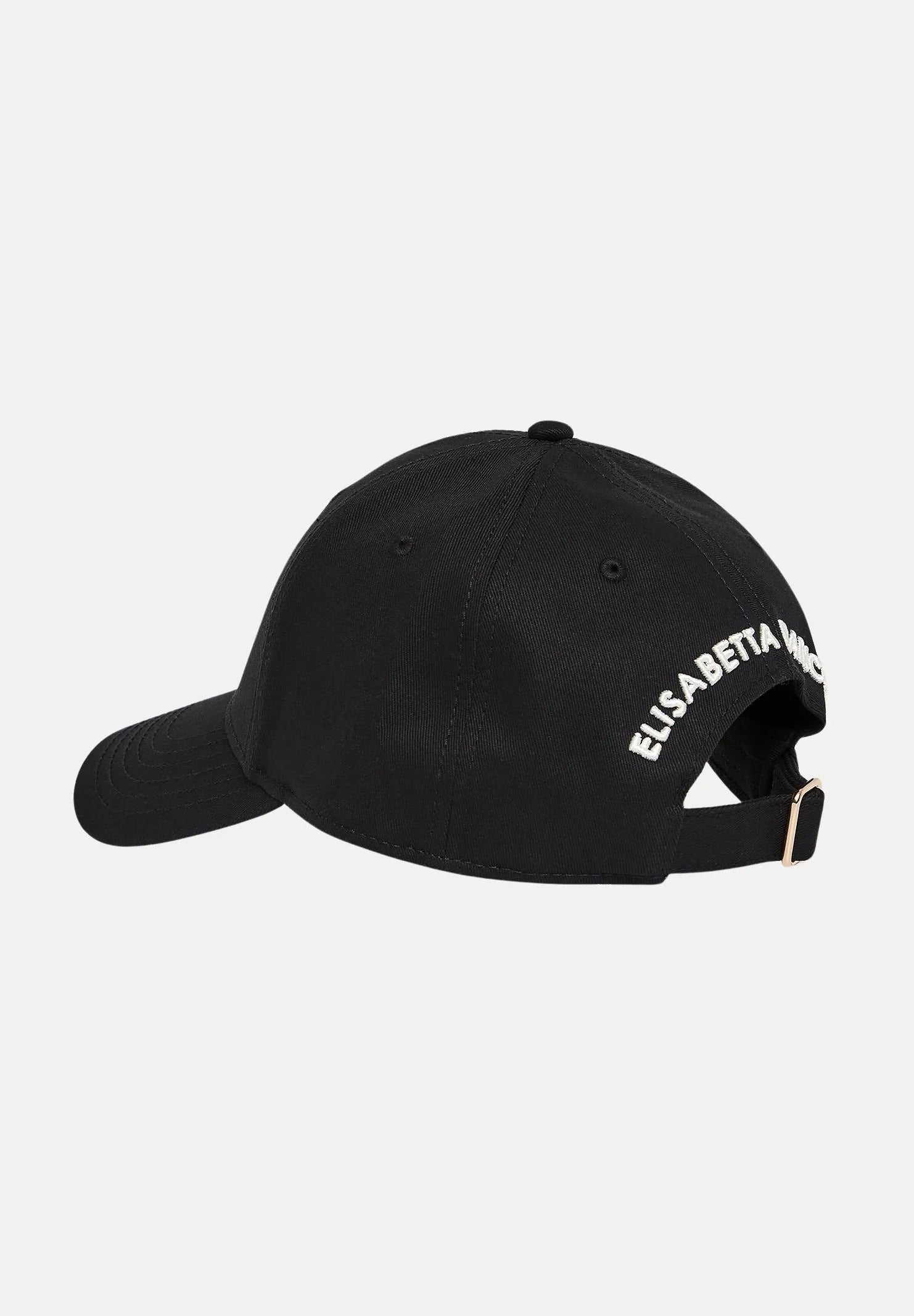 ELISABETTA FRANCHI Cappello Baseball Ricamo Logo-Nero