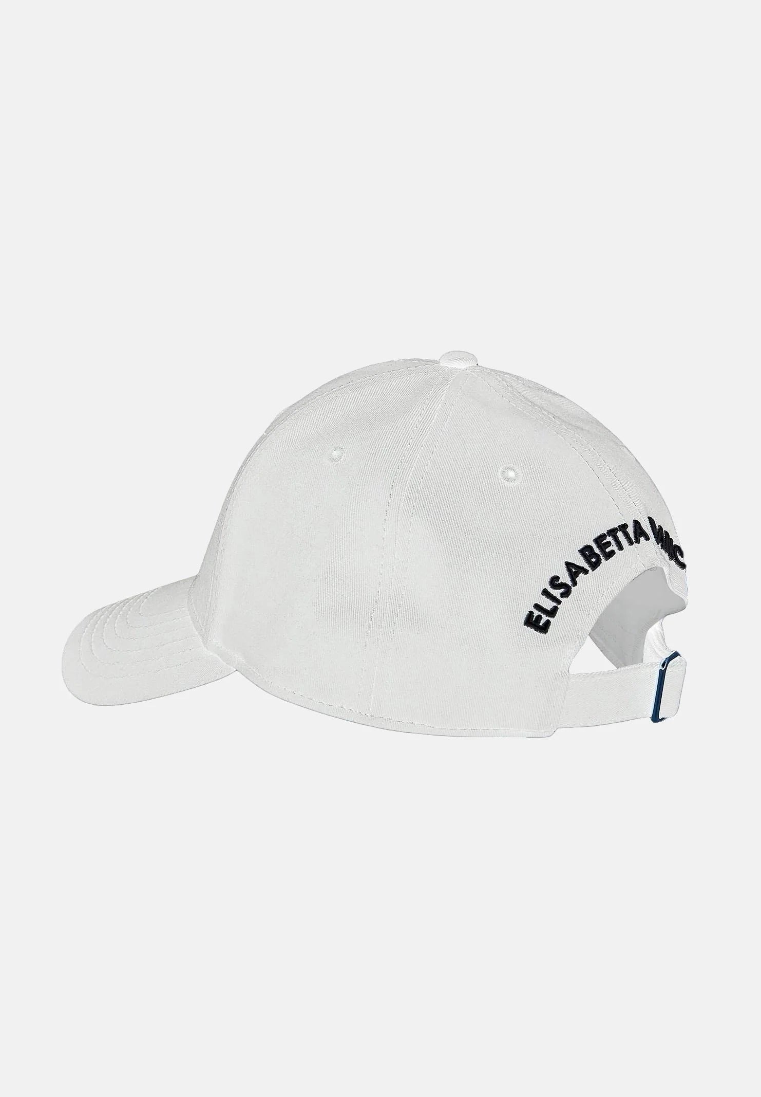 ELISABETTA FRANCHI Cappello Baseball Ricamo Logo-Avorio