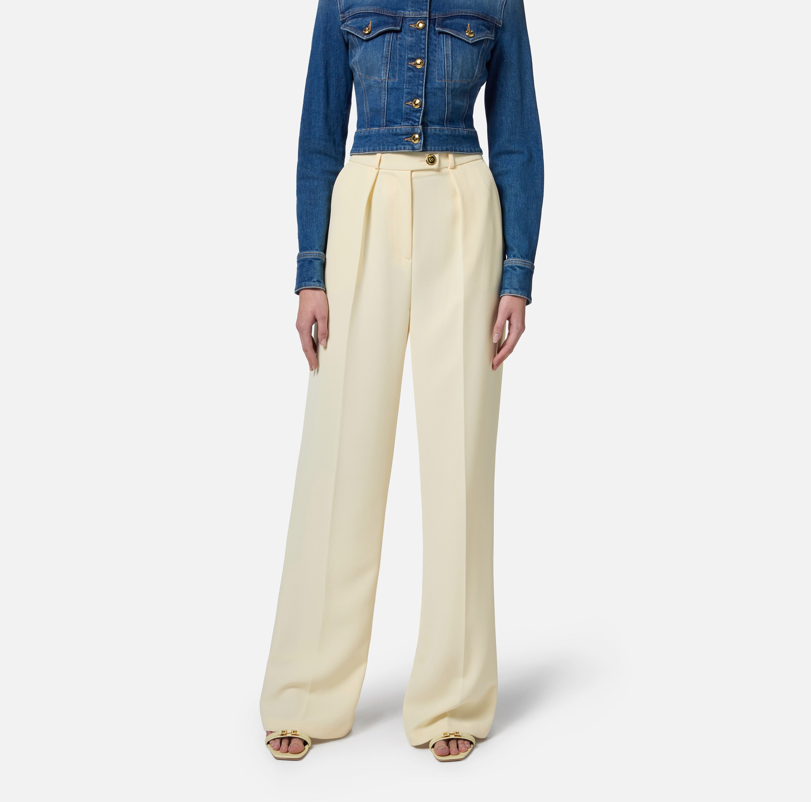 ELISABETTA FRANCHI Pantalone Crêpe-Lemonade