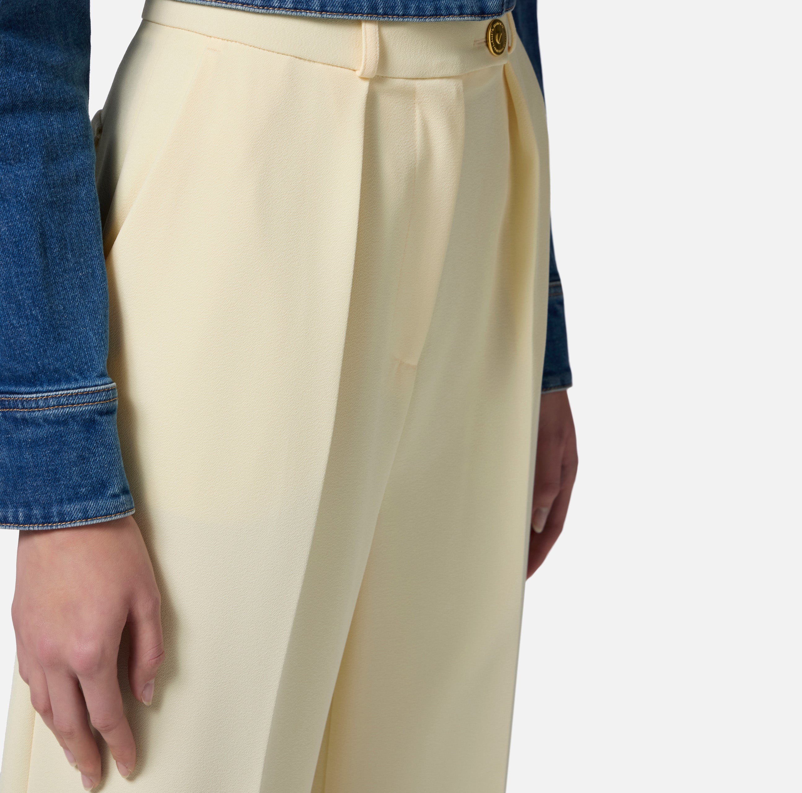 ELISABETTA FRANCHI Pantalone Crêpe-Lemonade