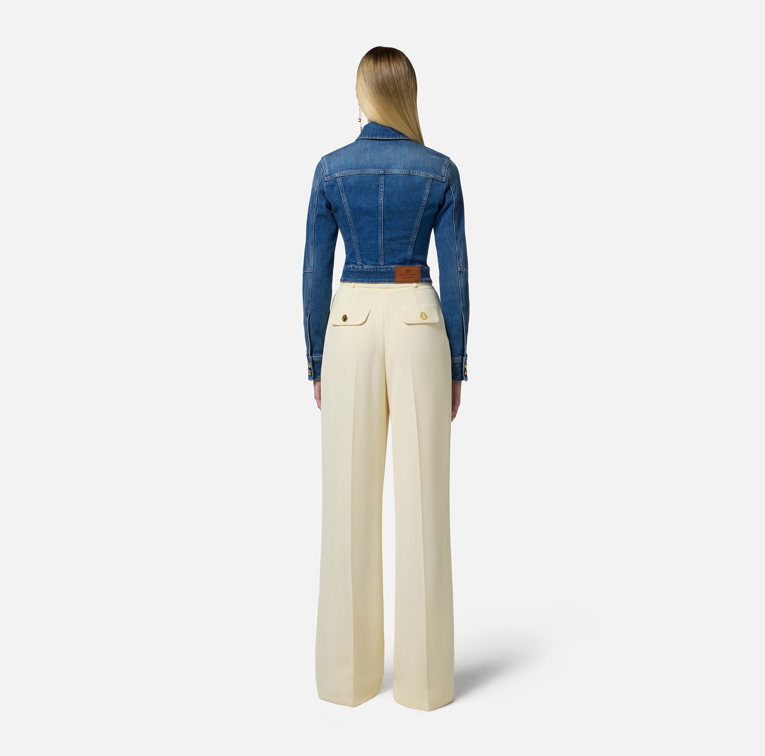 ELISABETTA FRANCHI Pantalone Crêpe-Lemonade