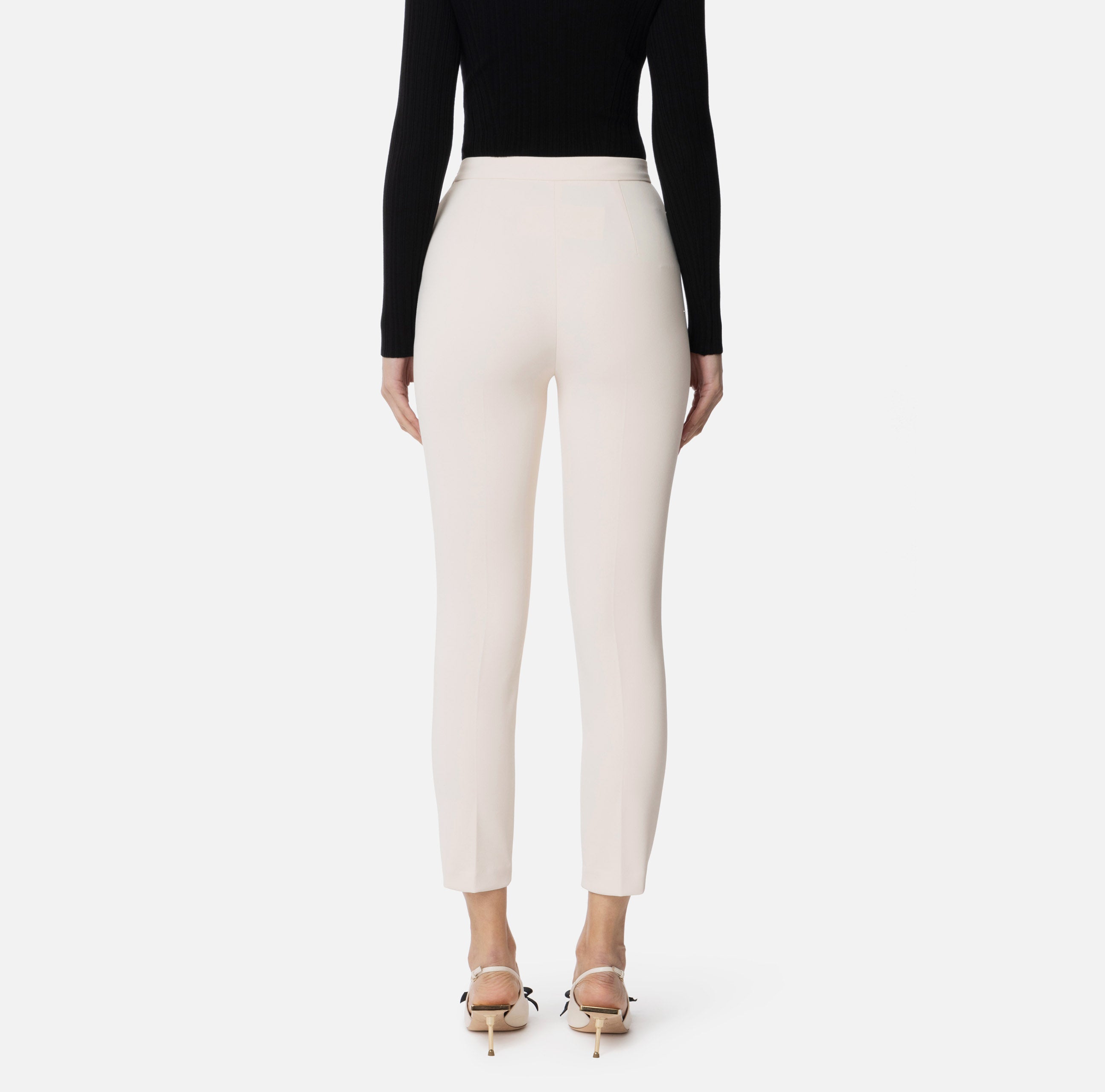 ELISABETTA FRANCHI Pantalone Matita Crêpe-Burro