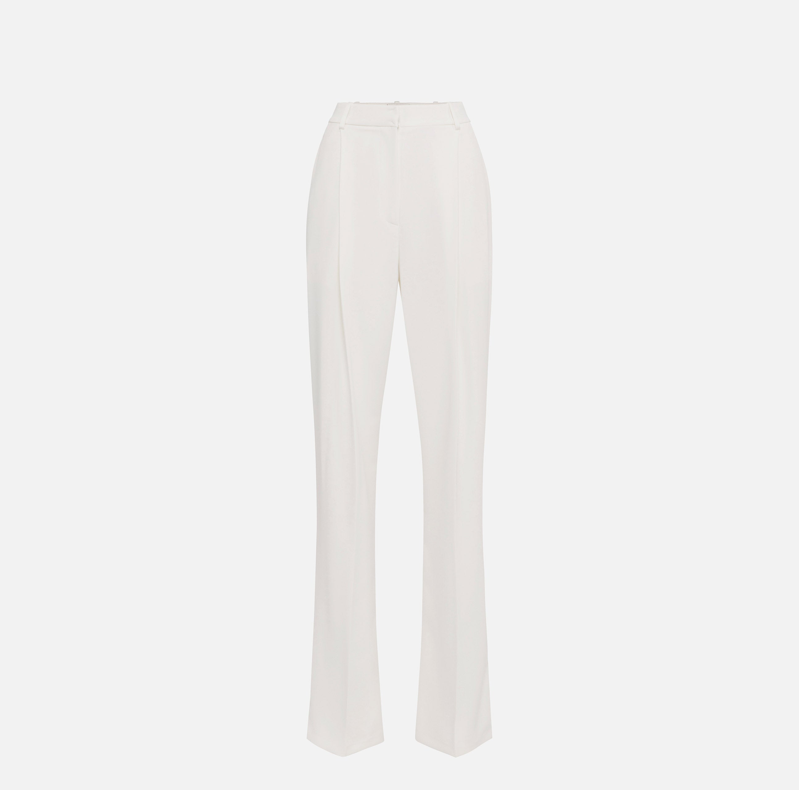 ELISABETTA FRANCHI Pantalone Crêpe Essential-Avorio