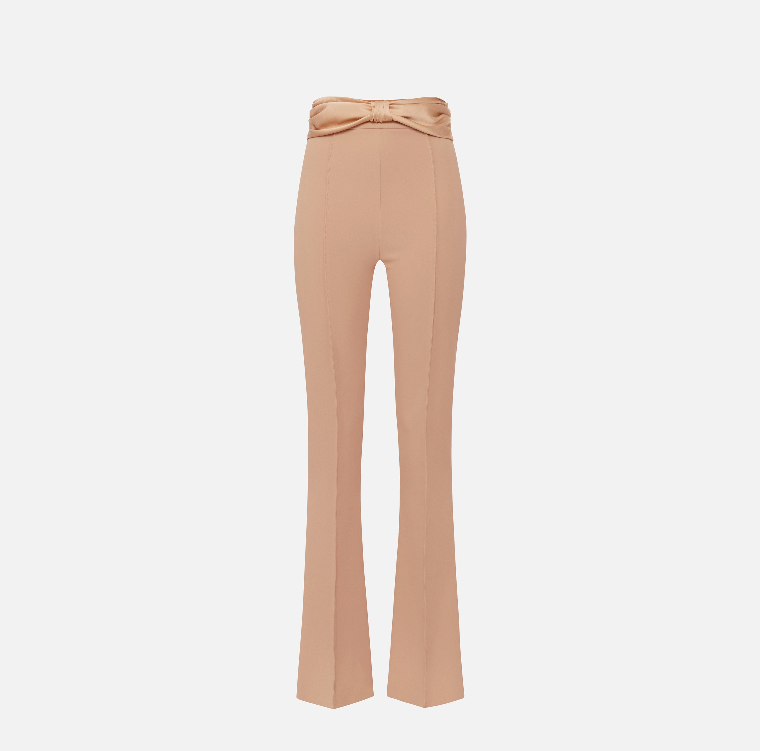 ELISABETTA FRANCHI Pantalone Zampa Crêpe Fiocco-Nudo