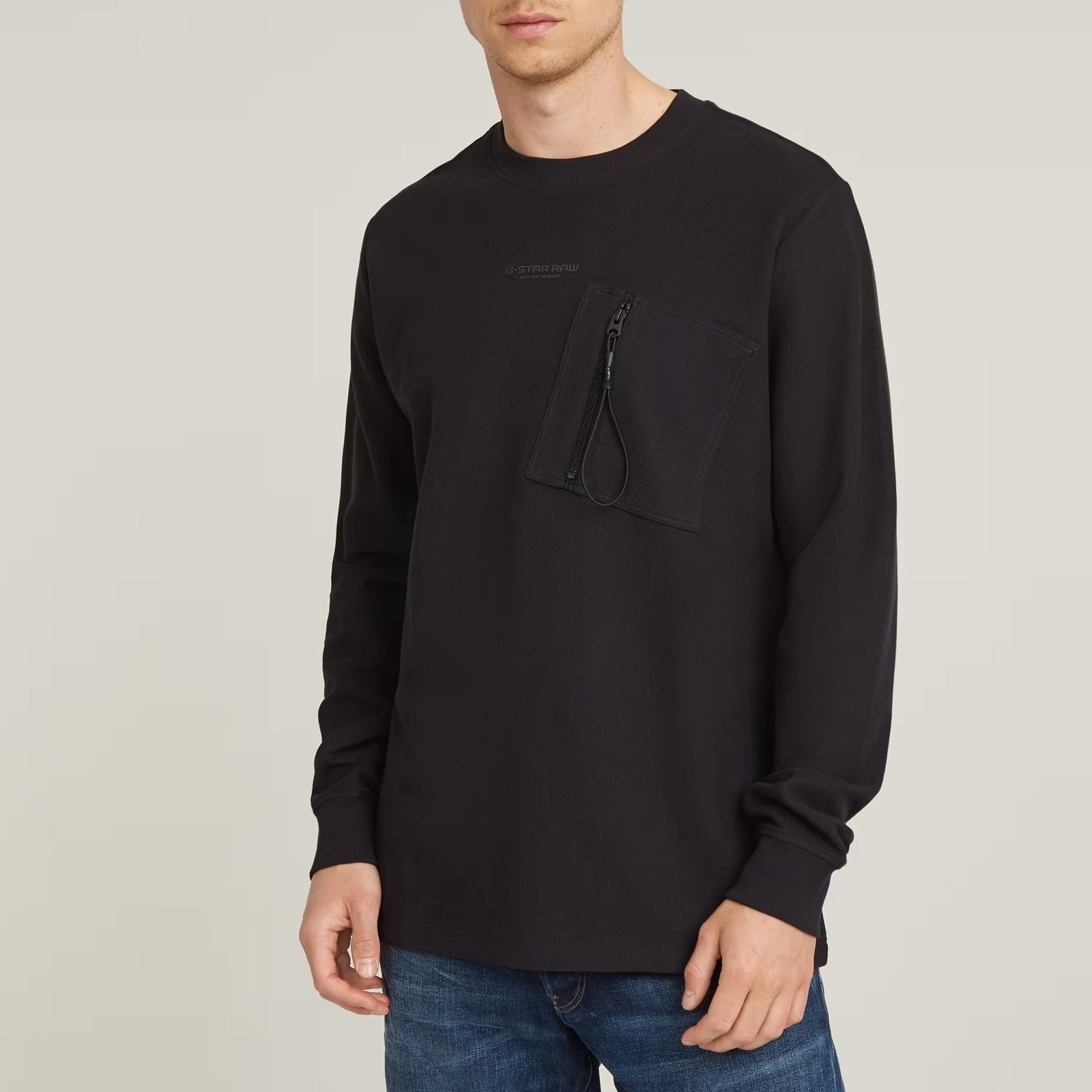 G-STAR RAW Maglia Uomo Tweeter Pocket-Black