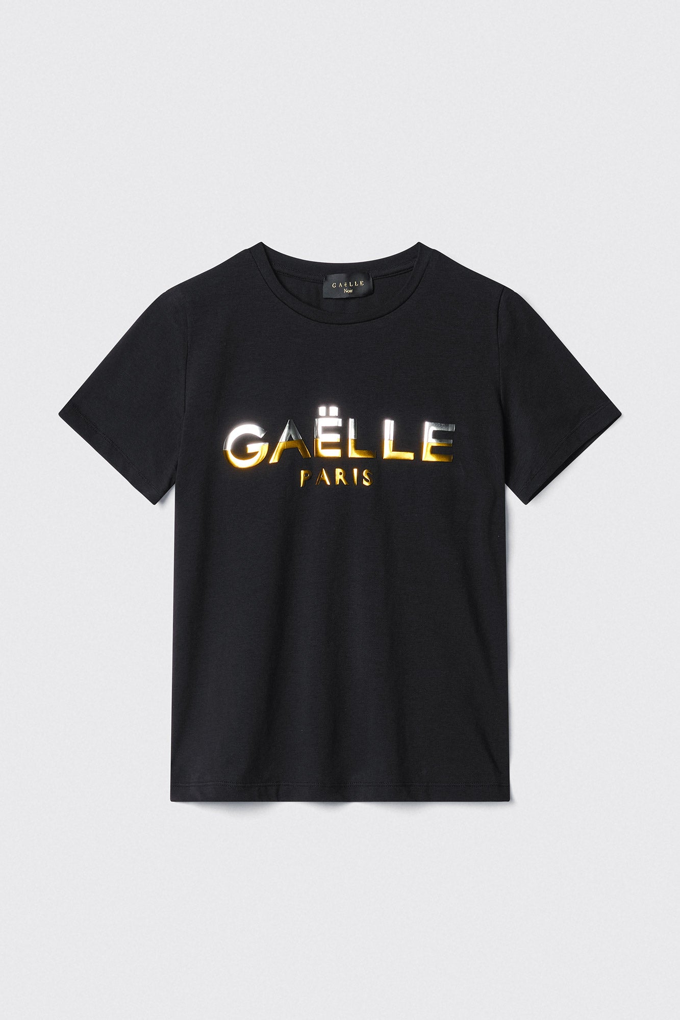 GAELLE PARIS T-Shirt Donna Brick Oro Argento-Nero