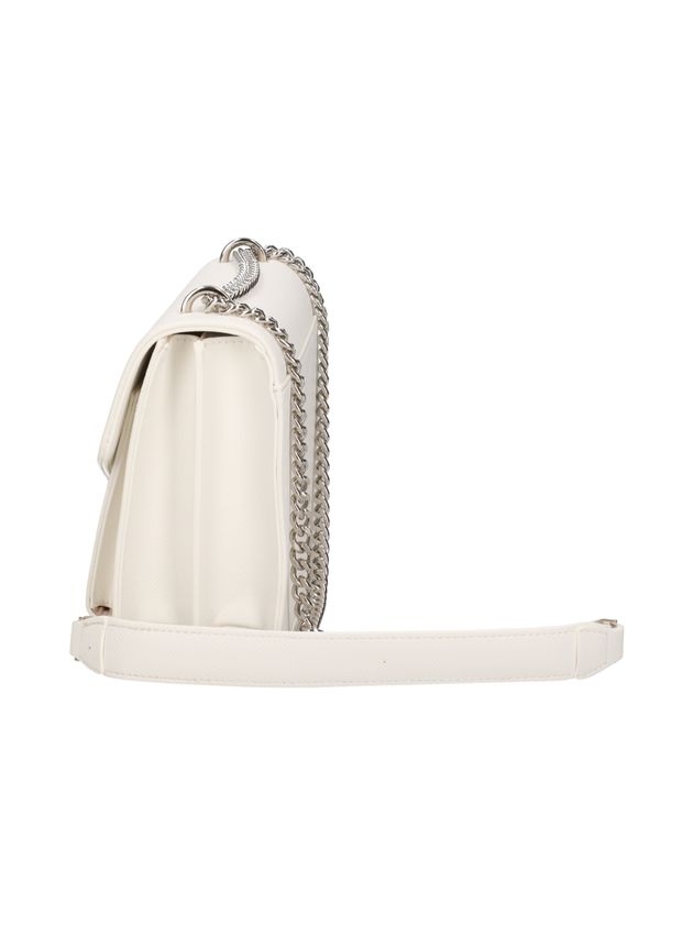 GAELLE PARIS Reg Shoulder Strap Logo Metallo-Bianco