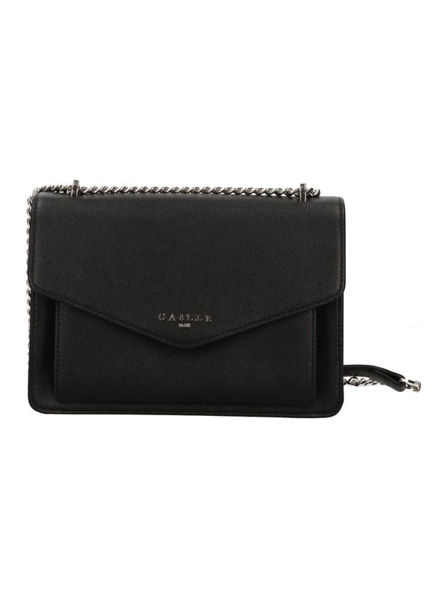 GAELLE PARIS Reg Shoulder Strap Logo Metallo-Nero