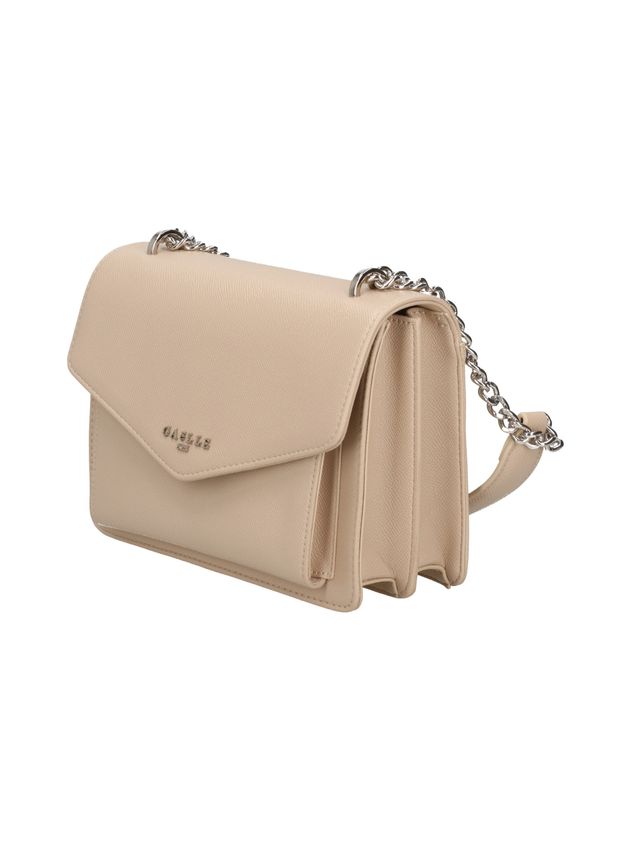 GAELLE PARIS Reg Shoulder Strap Logo Metallo-Safari