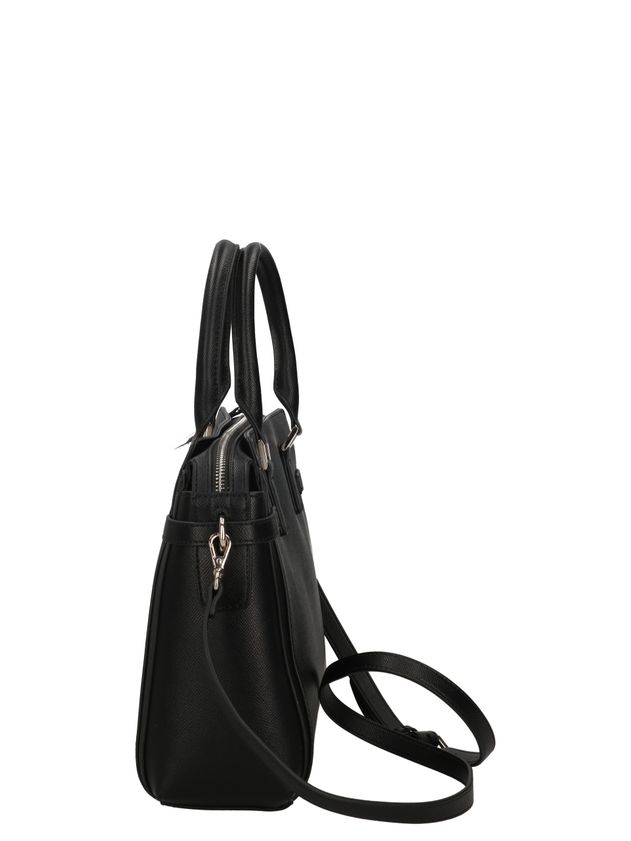 GAELLE PARIS Maxi Shoulder Strap Ecopelle Saffiano-Nero