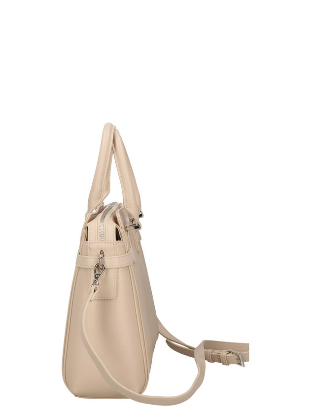 GAELLE PARIS Maxi Shoulder Strap Ecopelle Saffiano-Safari