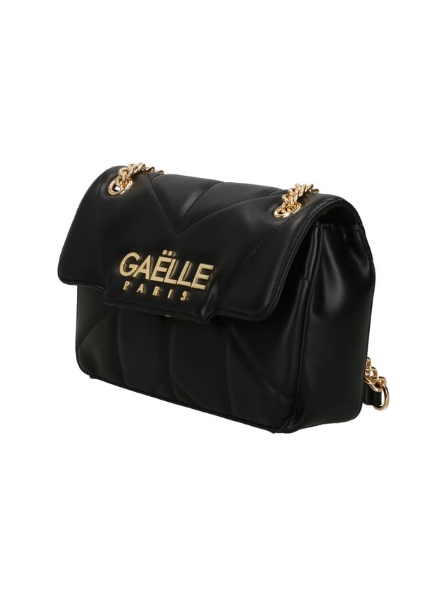 GAELLE PARIS Borsa Reg Shoulder Strap Matelassè-Nero