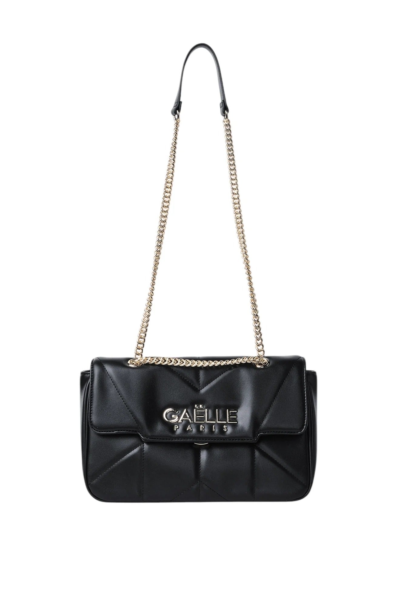 GAELLE PARIS Borsa Maxi Shoulder Strap Matelassè-Nero