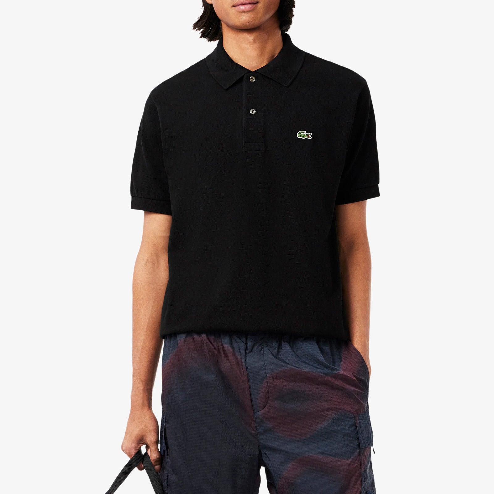 LACOSTE Polo Uomo L.12.12 Original-Nero