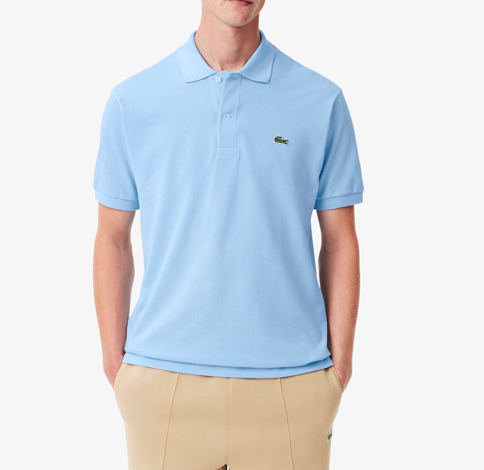 LACOSTE Polo Uomo L.12.12 Original-Blu Pastello