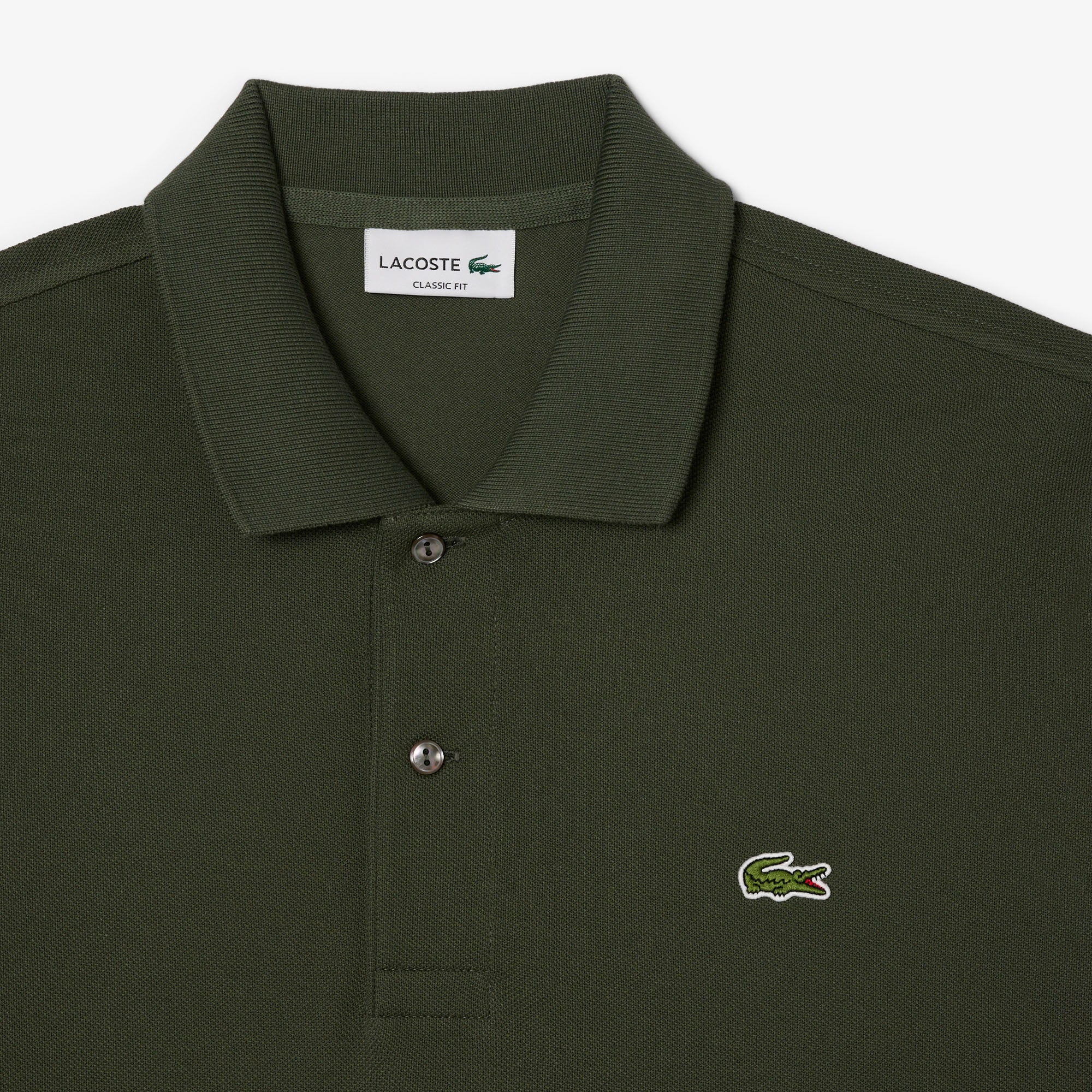 LACOSTE Polo Uomo L.12.12 Original-Verde Cachi