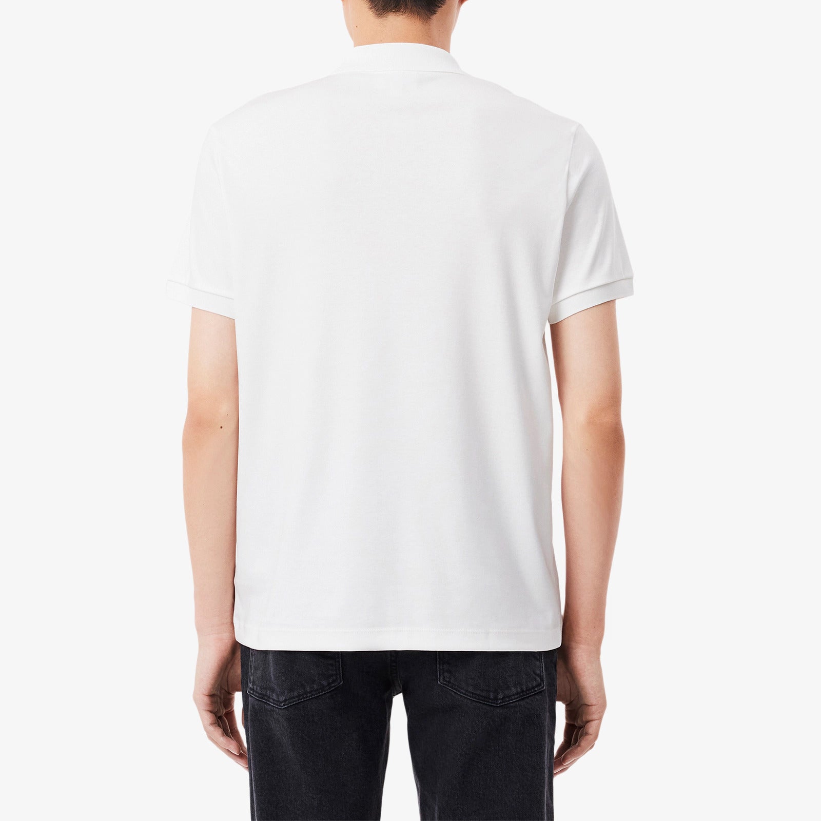 LACOSTE Polo Uomo Cotone Pima-Bianco