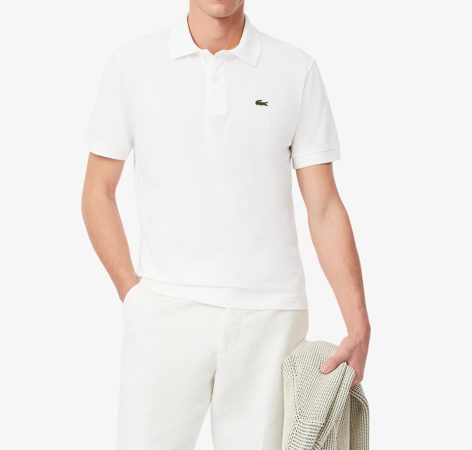 LACOSTE Polo Uomo L.12.12 Light-Bianco