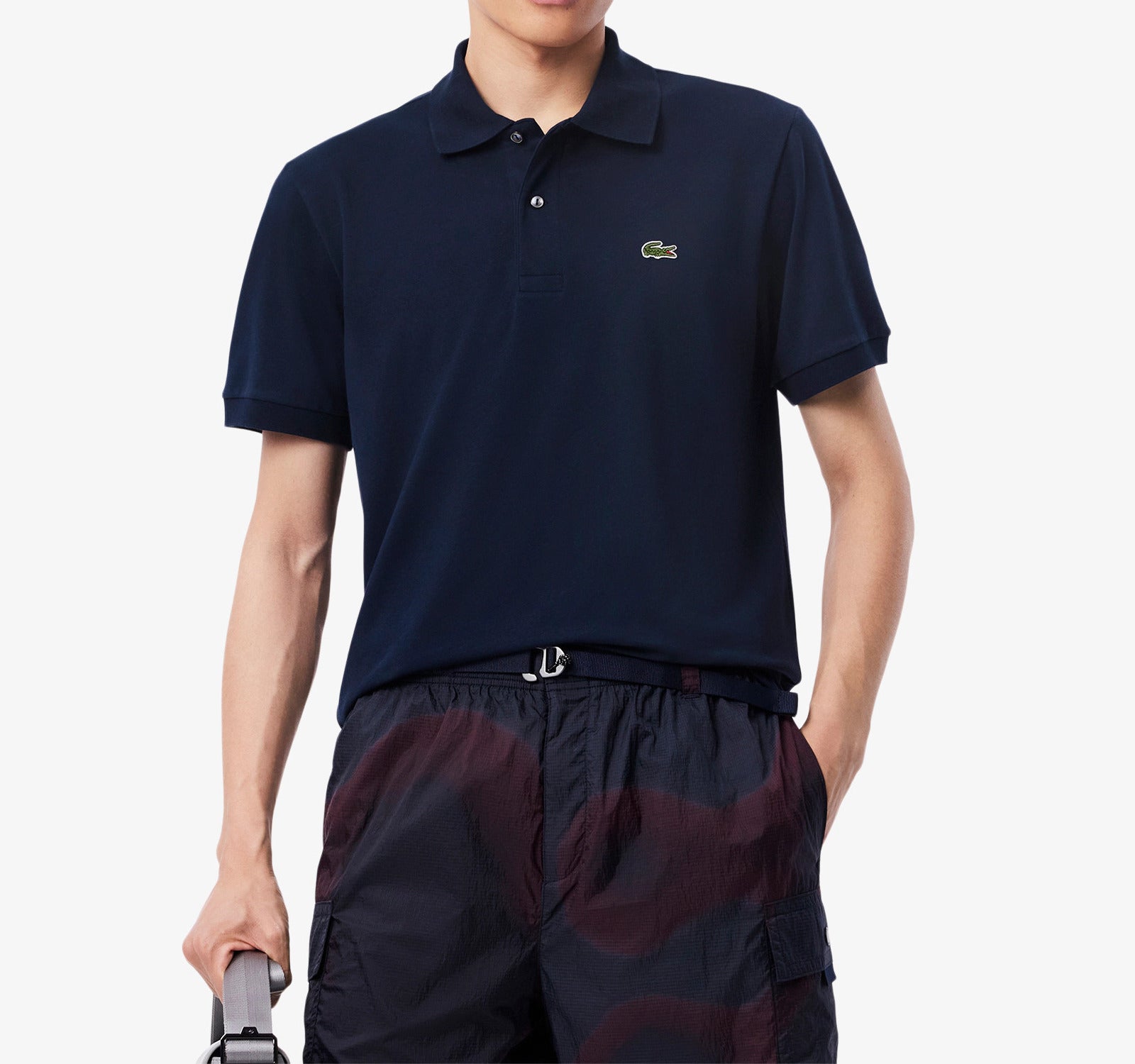 LACOSTE Polo Uomo L.12.12 Light-Blu Navy