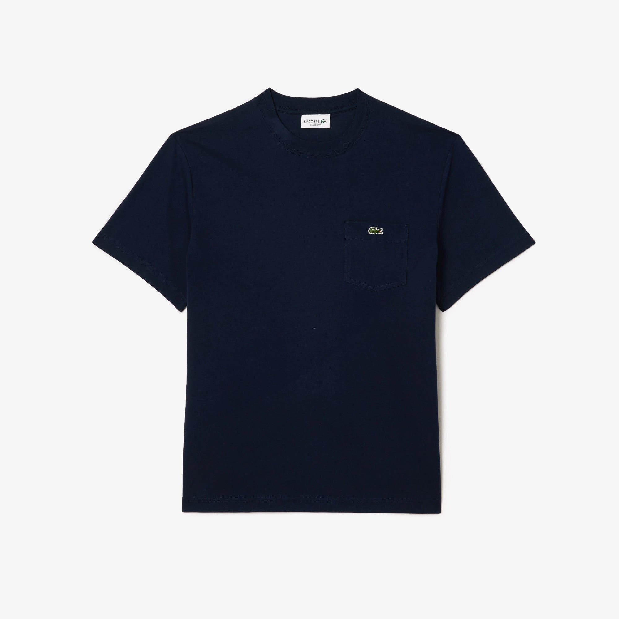 LACOSTE T-Shirt Uomo Taschino-Blu Navy