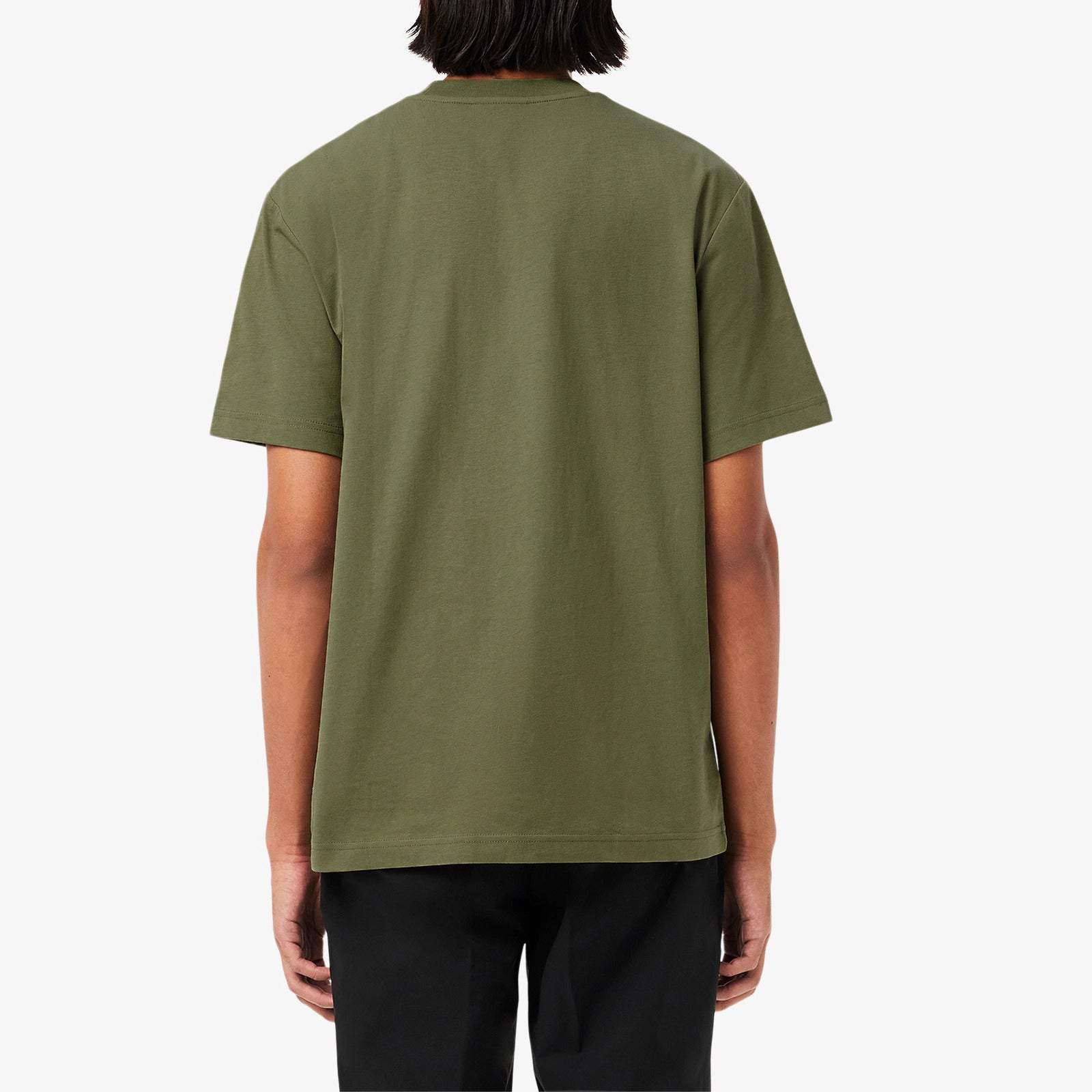 LACOSTE T-Shirt Uomo Cotone-Verde Cachi