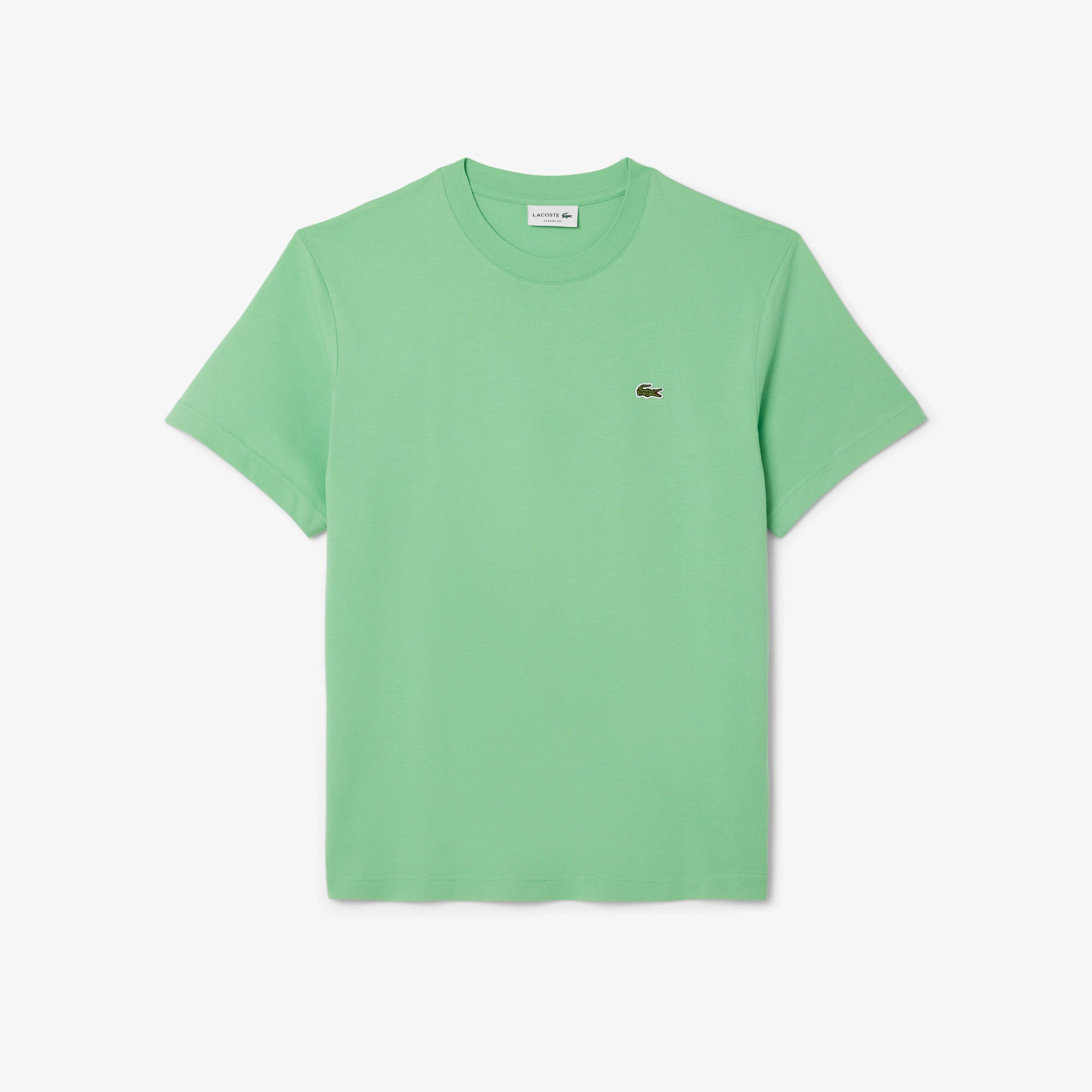 LACOSTE T-Shirt Uomo Cotone-Verde Lime