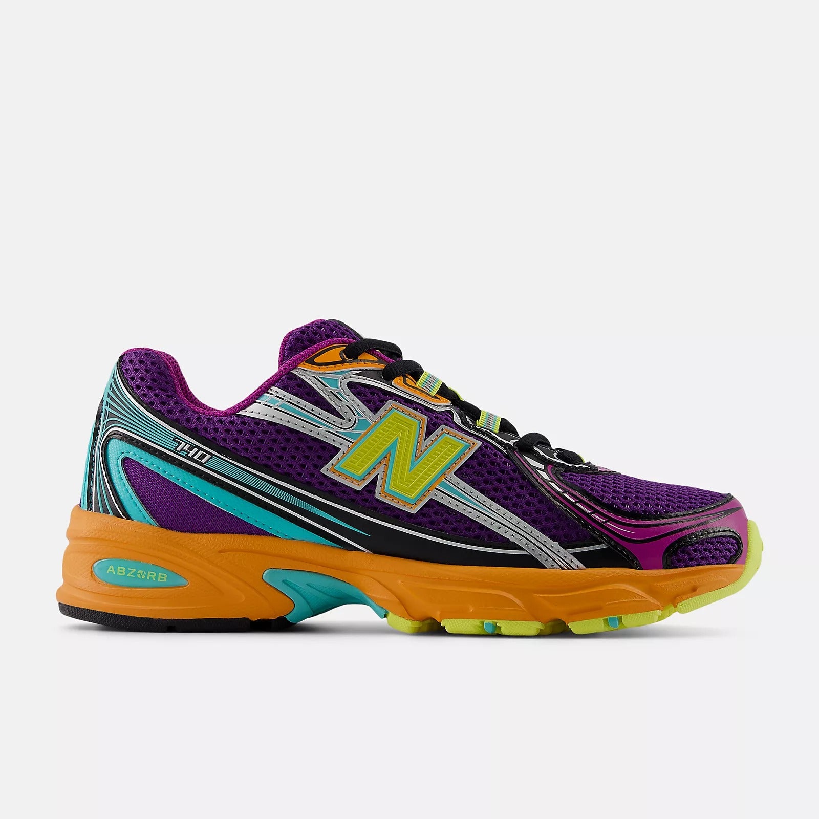 NEW BALANCE Sneaker Unisex 740-Concord Grape Purple Fucsia Sunglow