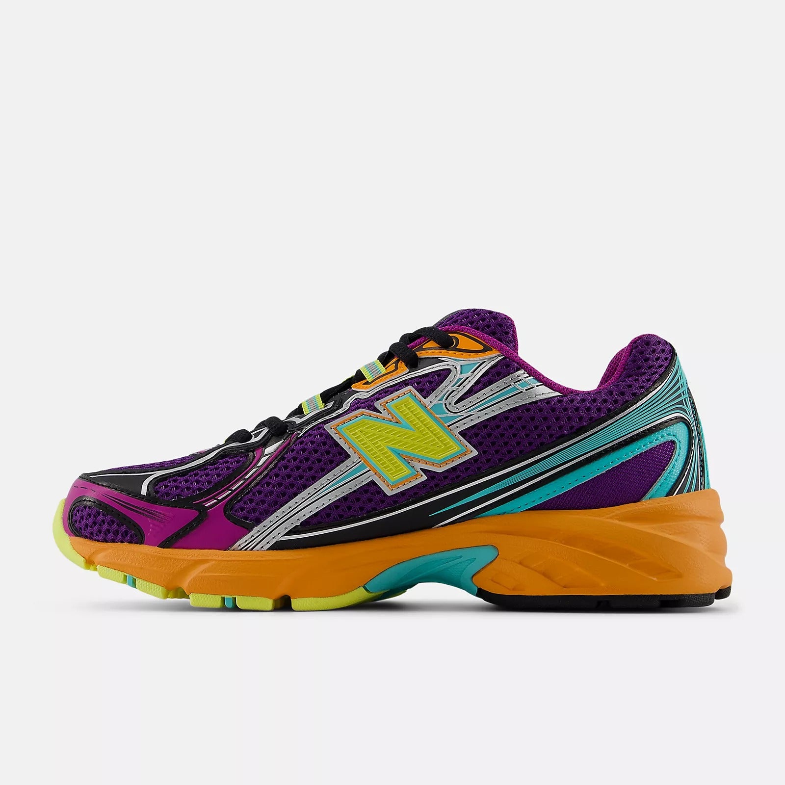 NEW BALANCE Sneaker Unisex 740-Concord Grape Purple Fucsia Sunglow