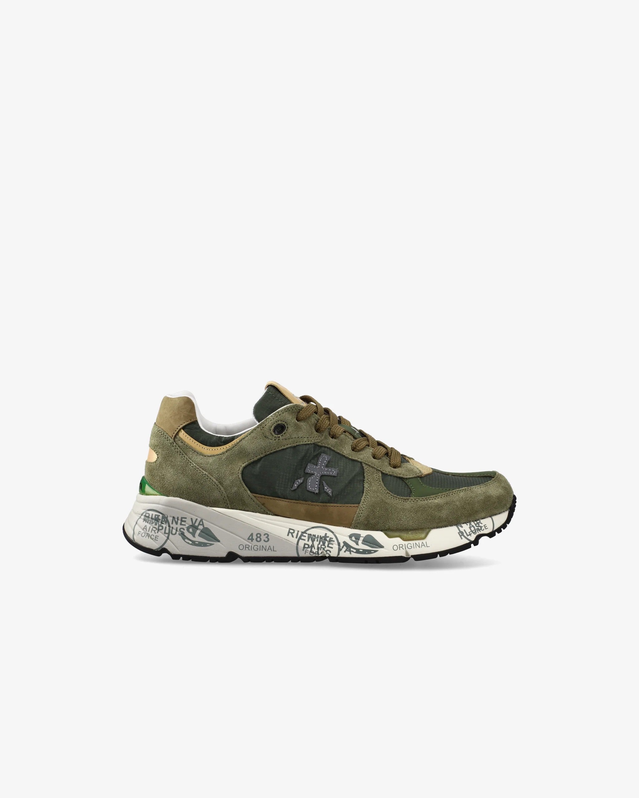 PREMIATA Sneaker Uomo Mase 7235-Verde Militare