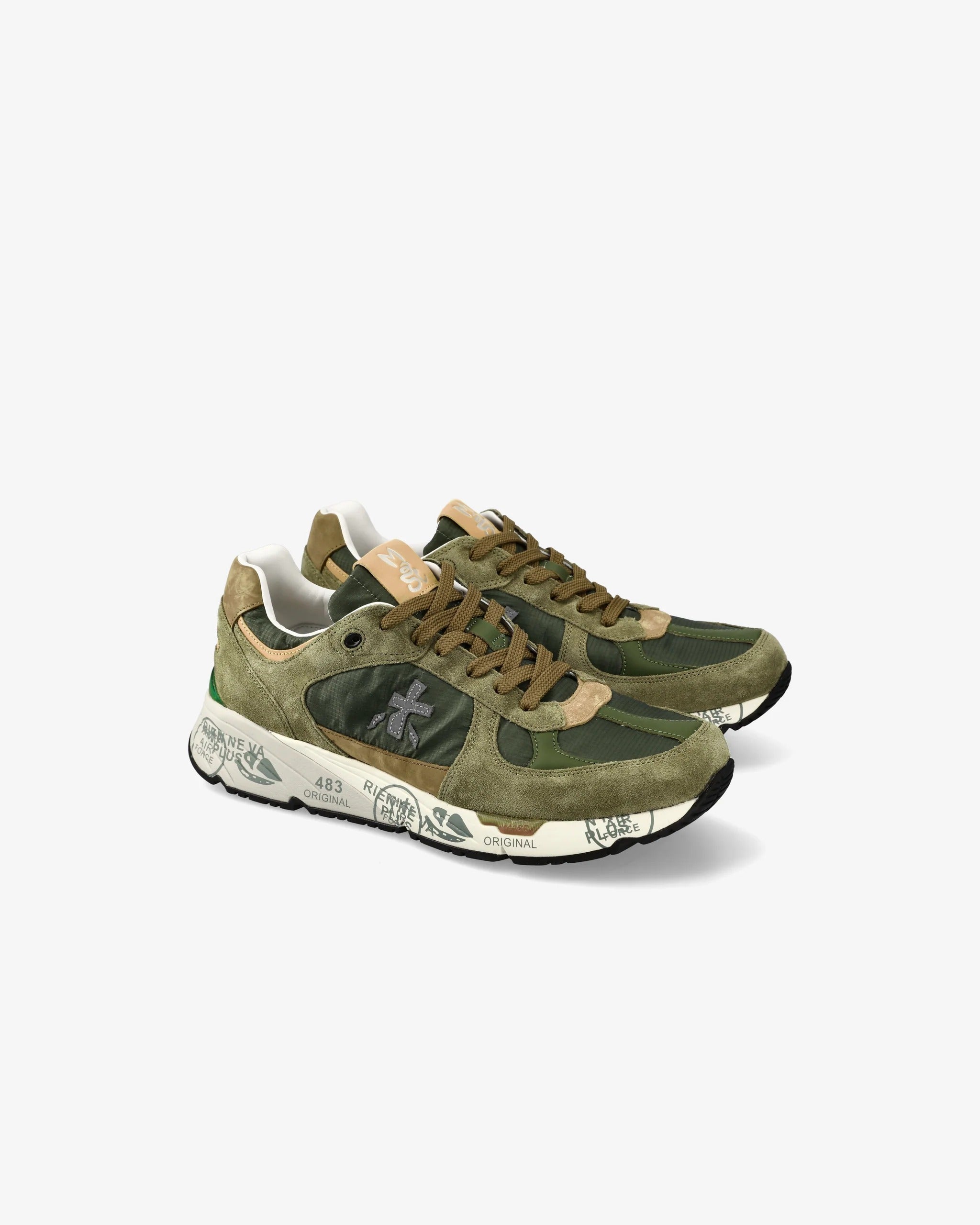 PREMIATA Sneaker Uomo Mase 7235-Verde Militare