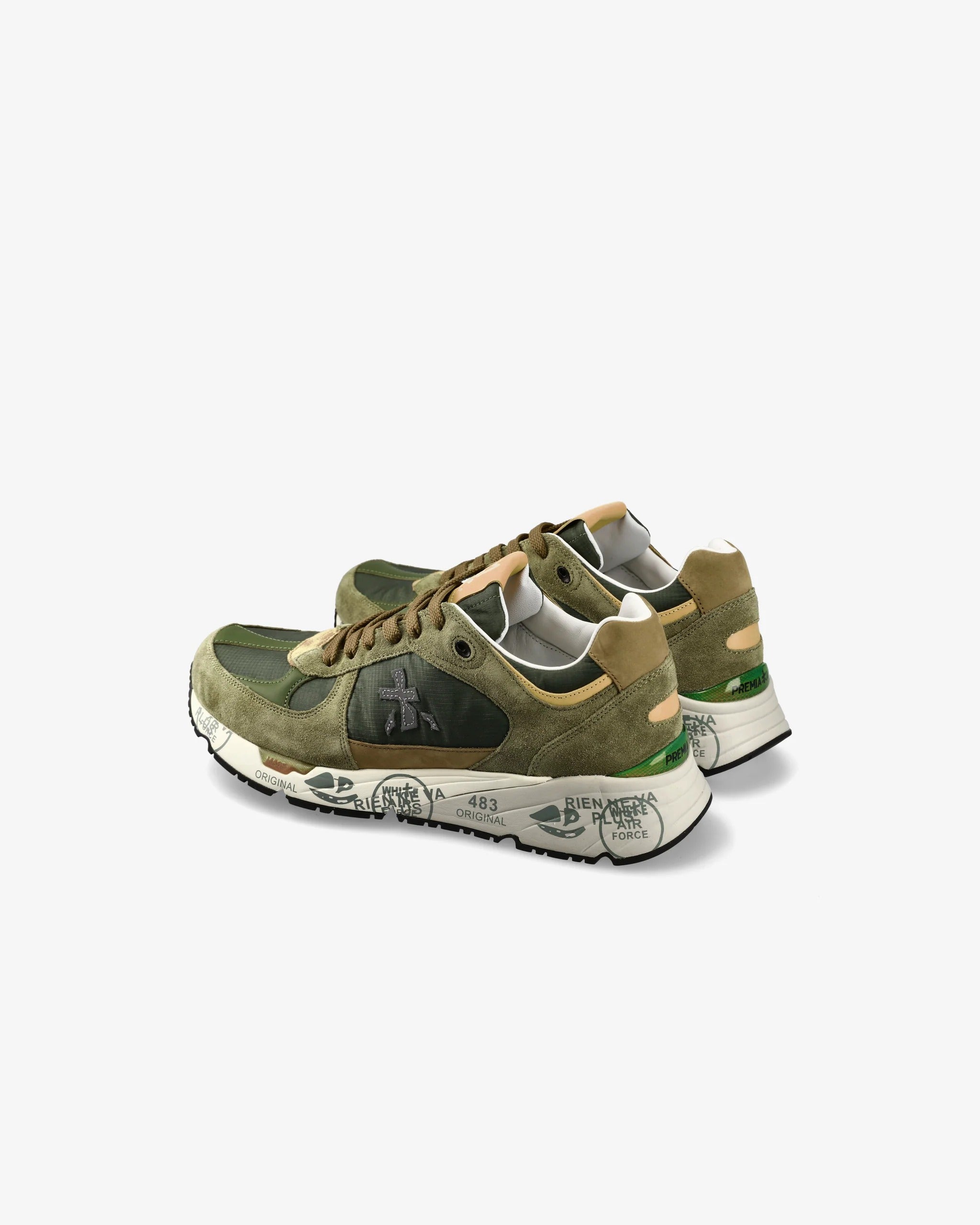 PREMIATA Sneaker Uomo Mase 7235-Verde Militare