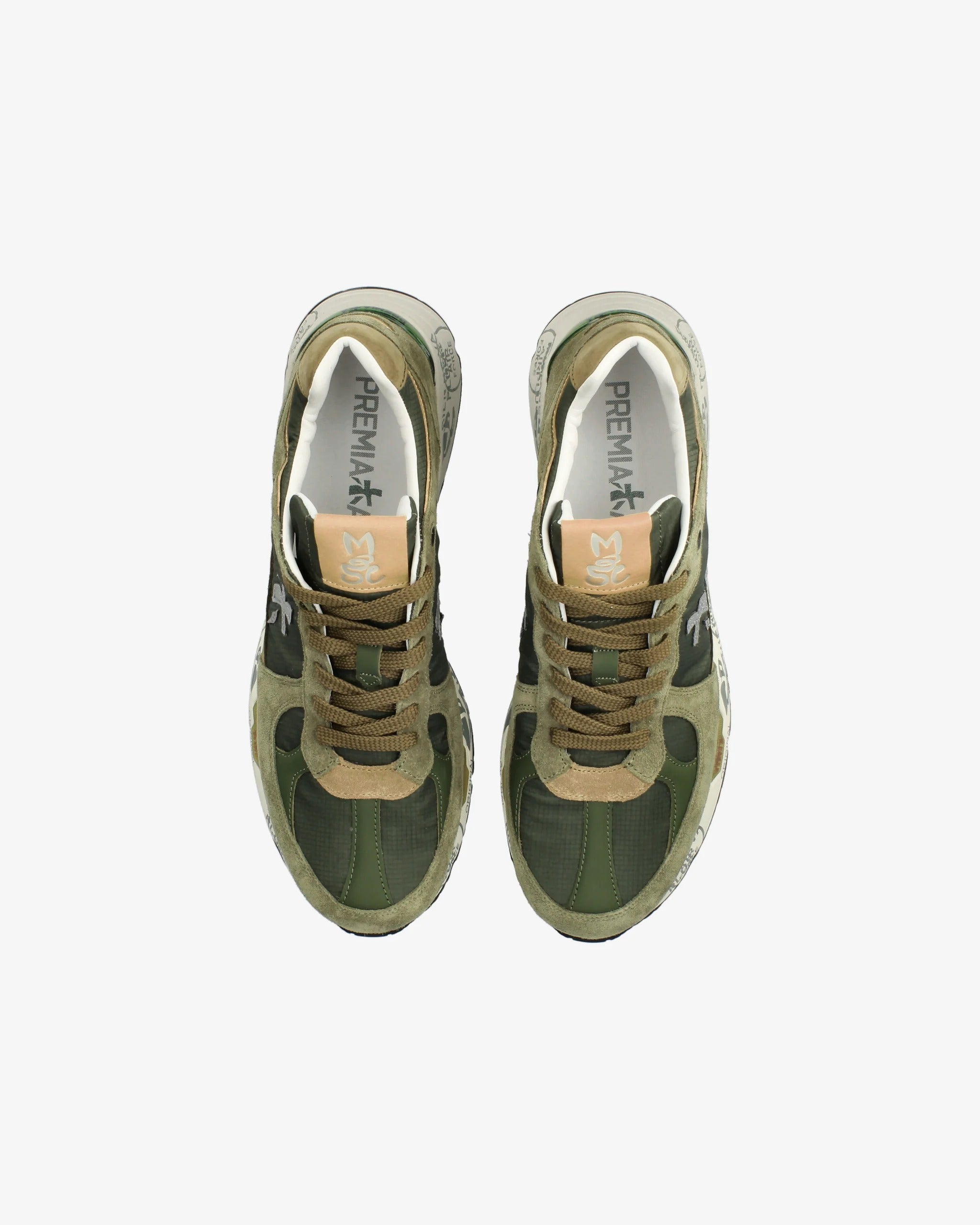 PREMIATA Sneaker Uomo Mase 7235-Verde Militare