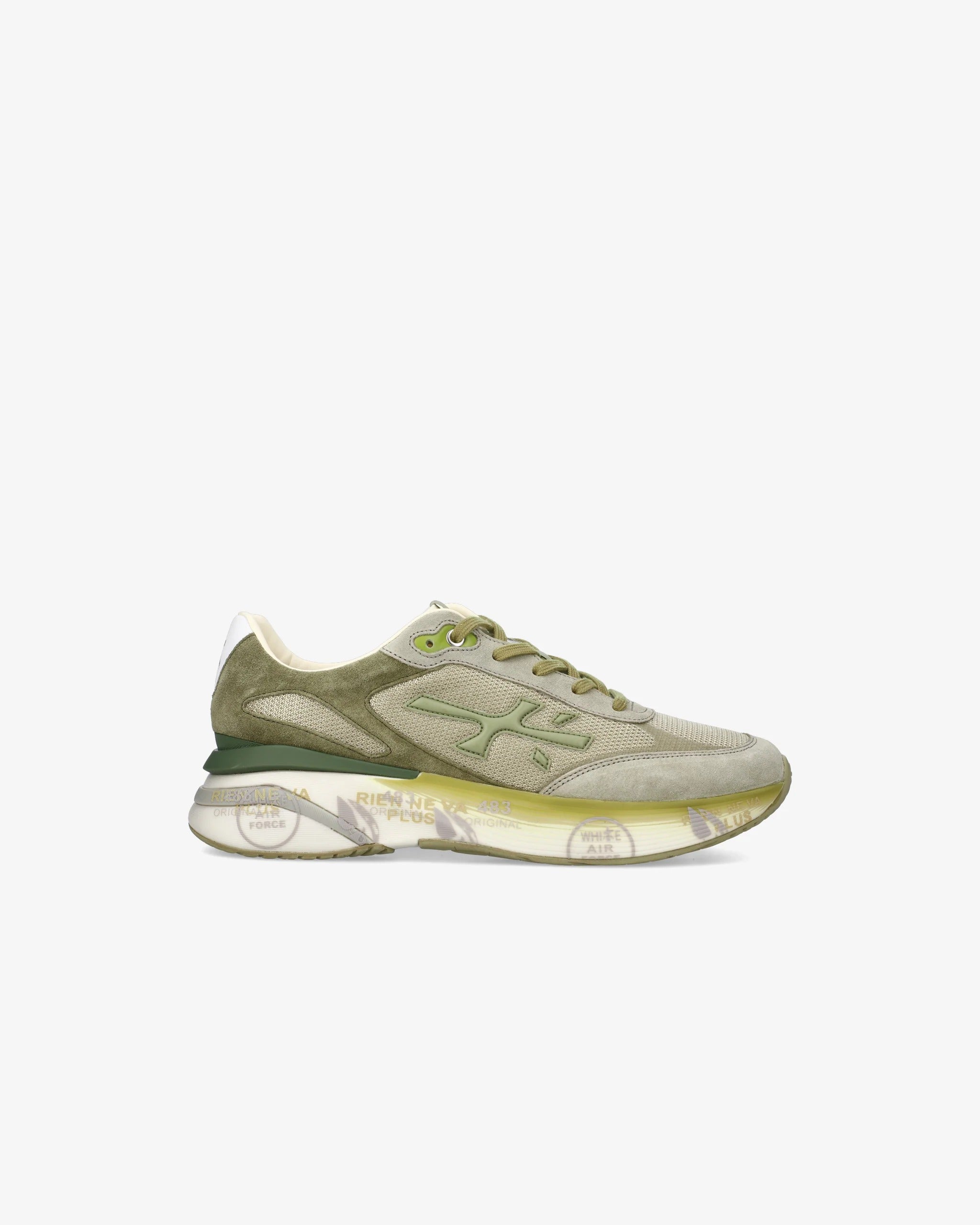 PREMIATA Sneaker Uomo Moerun 7303-Verde Oliva Grigio